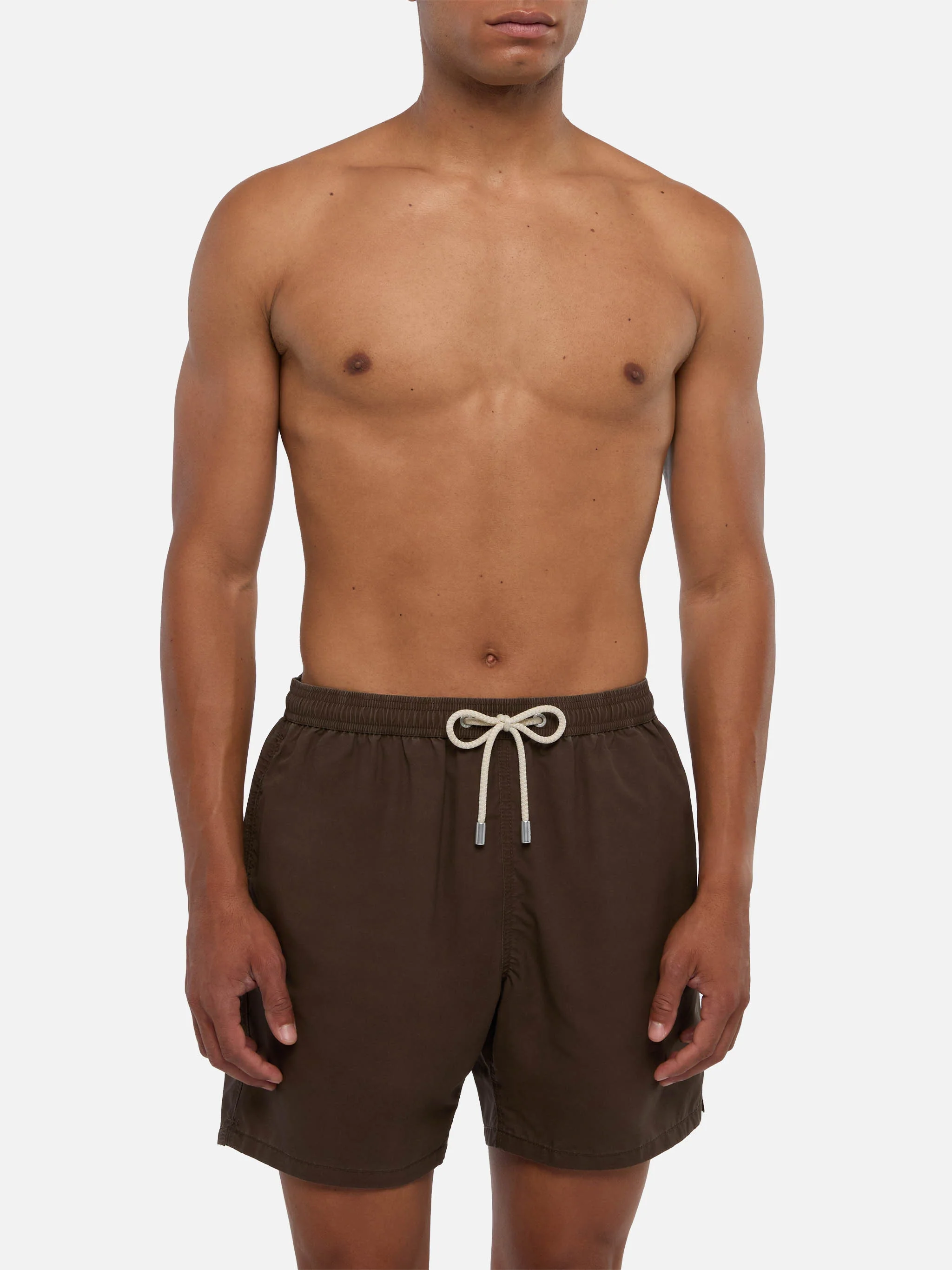 Vintage brown mid-length swim shorts Patmos Used - Image 3