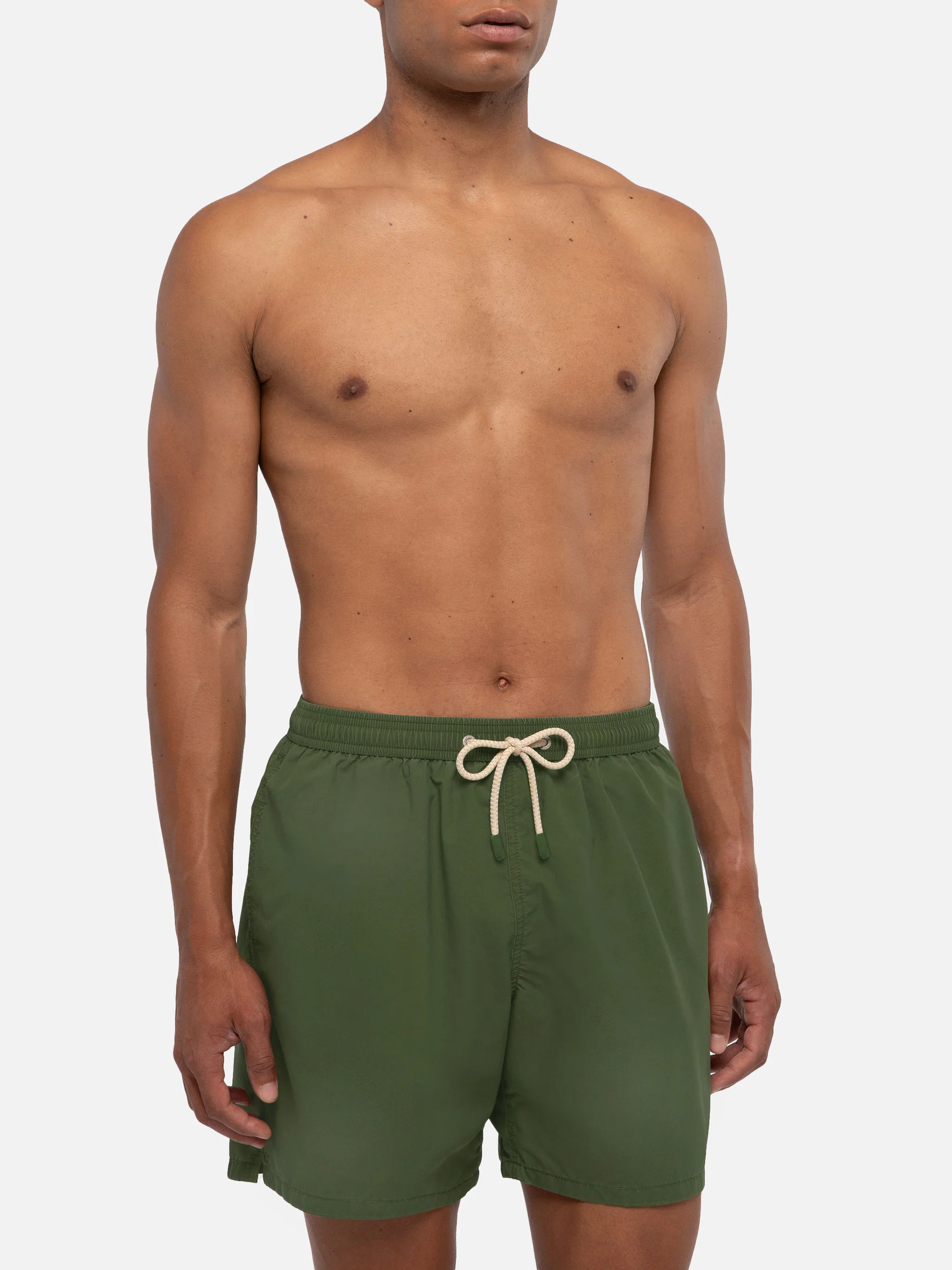 Vintage military green mid-length swim shorts Patmos Used - Image 3