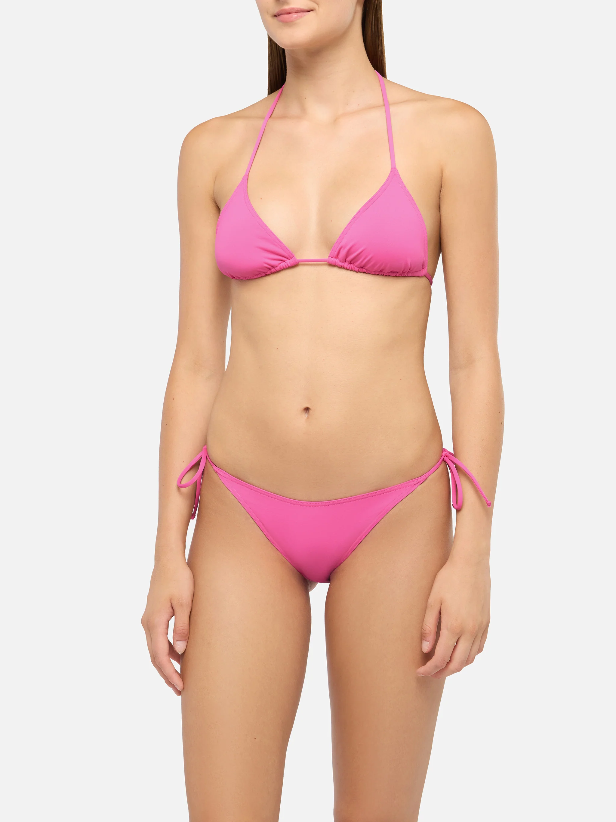 Leah Virgo triangle bikini in fuchsia - Image 2