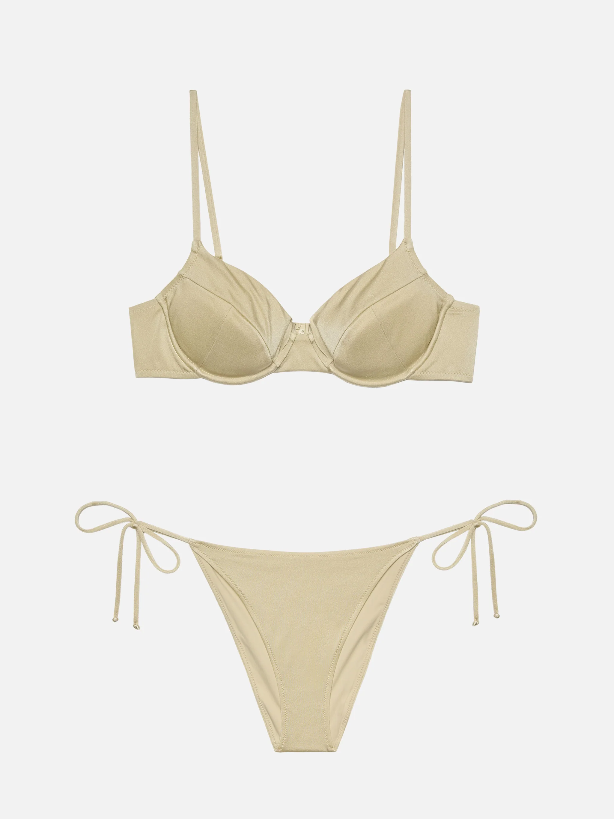 Bea Virgo gold bralette bikini