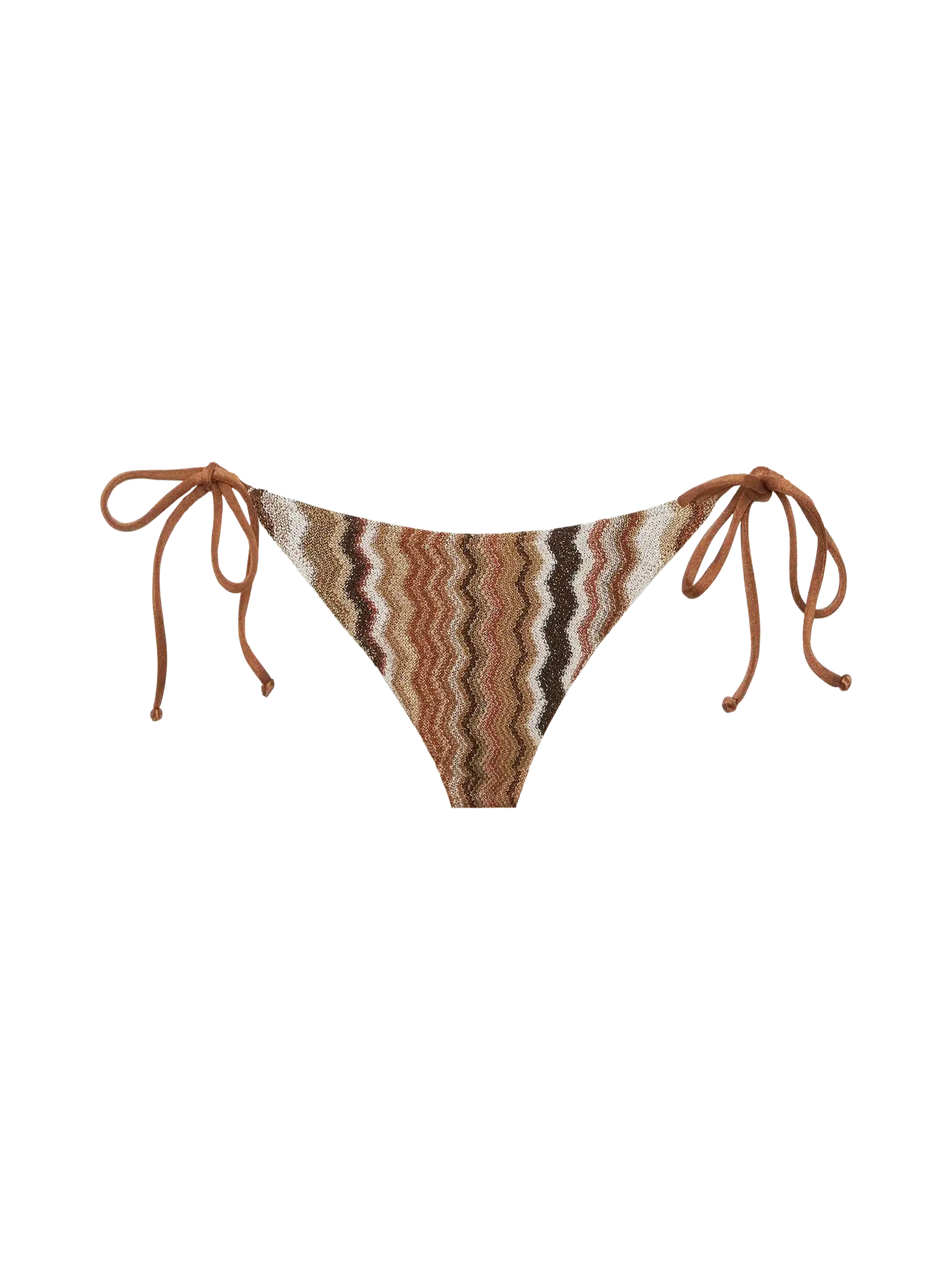 Virgo raschel knit classic swim briefs with wave pattern
