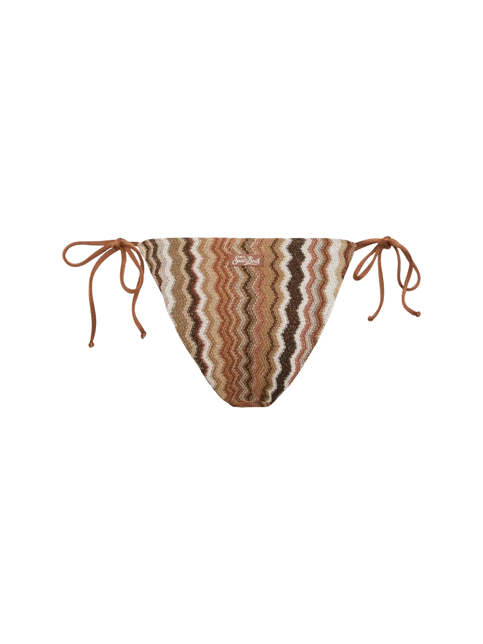 Virgo raschel knit classic swim briefs with wave pattern - Image 2