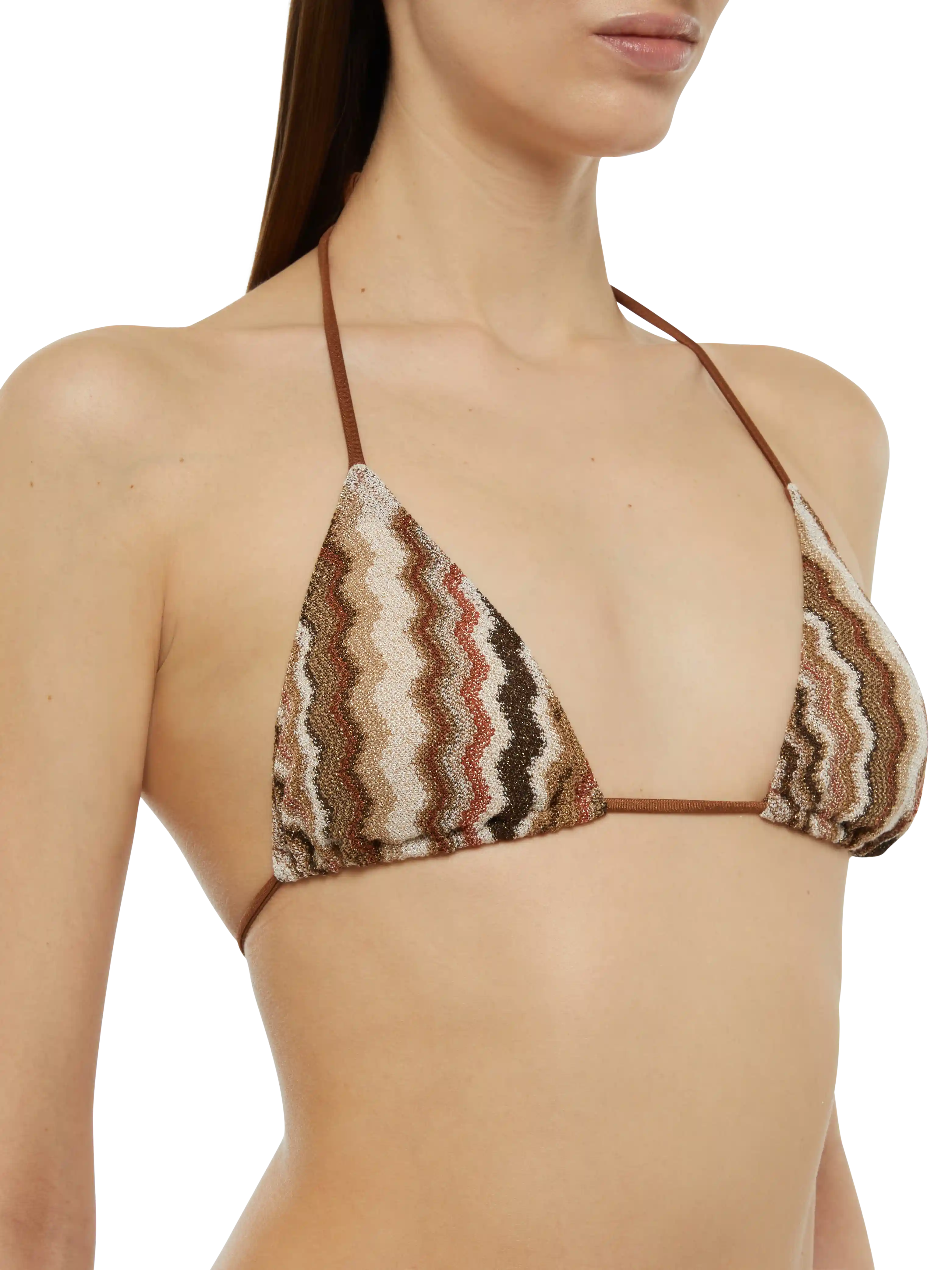 Raschel knit classic bikini Leah Virgo with wave pattern - Image 5