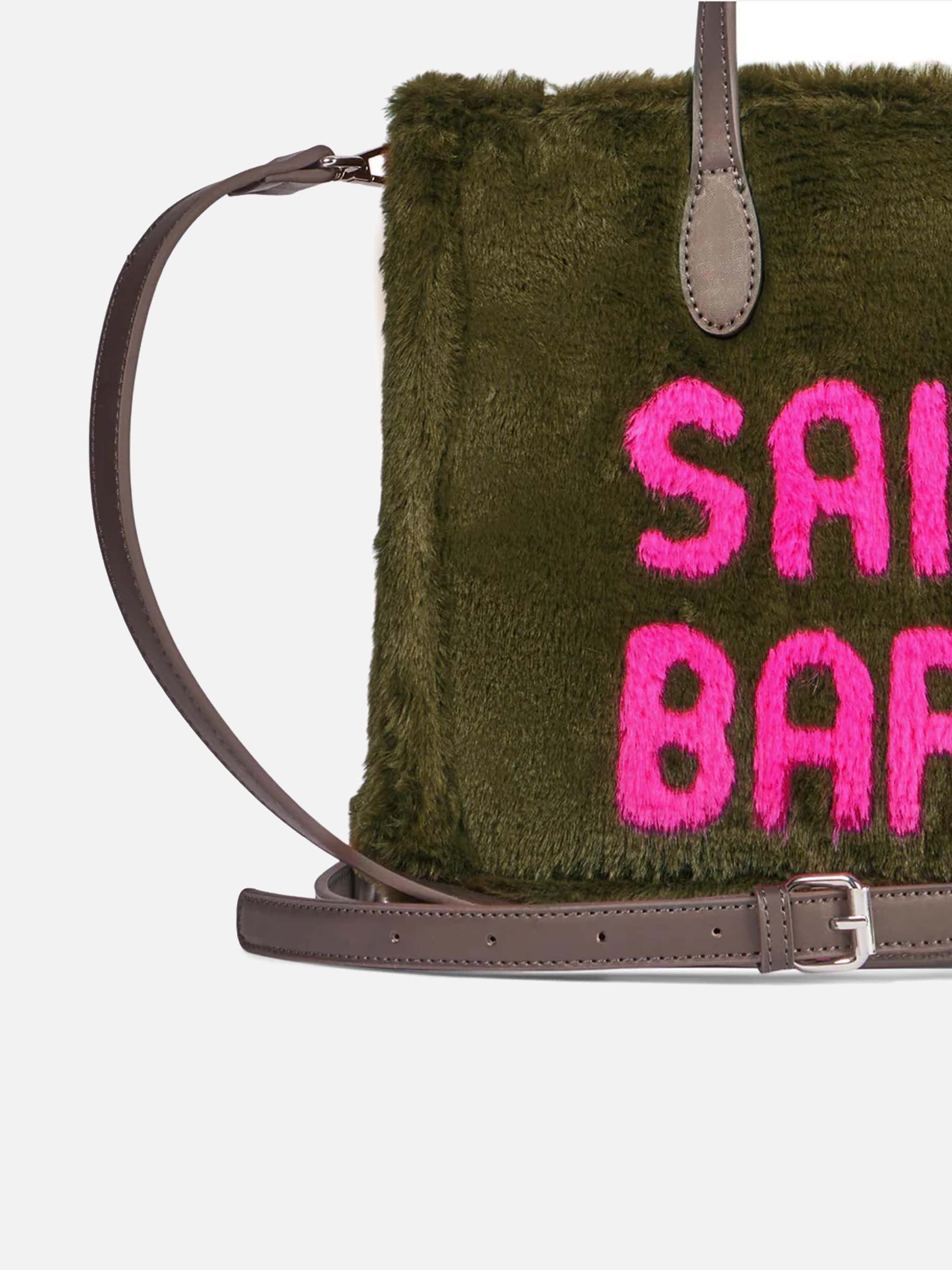Vivian green faux fur handbag - Image 2