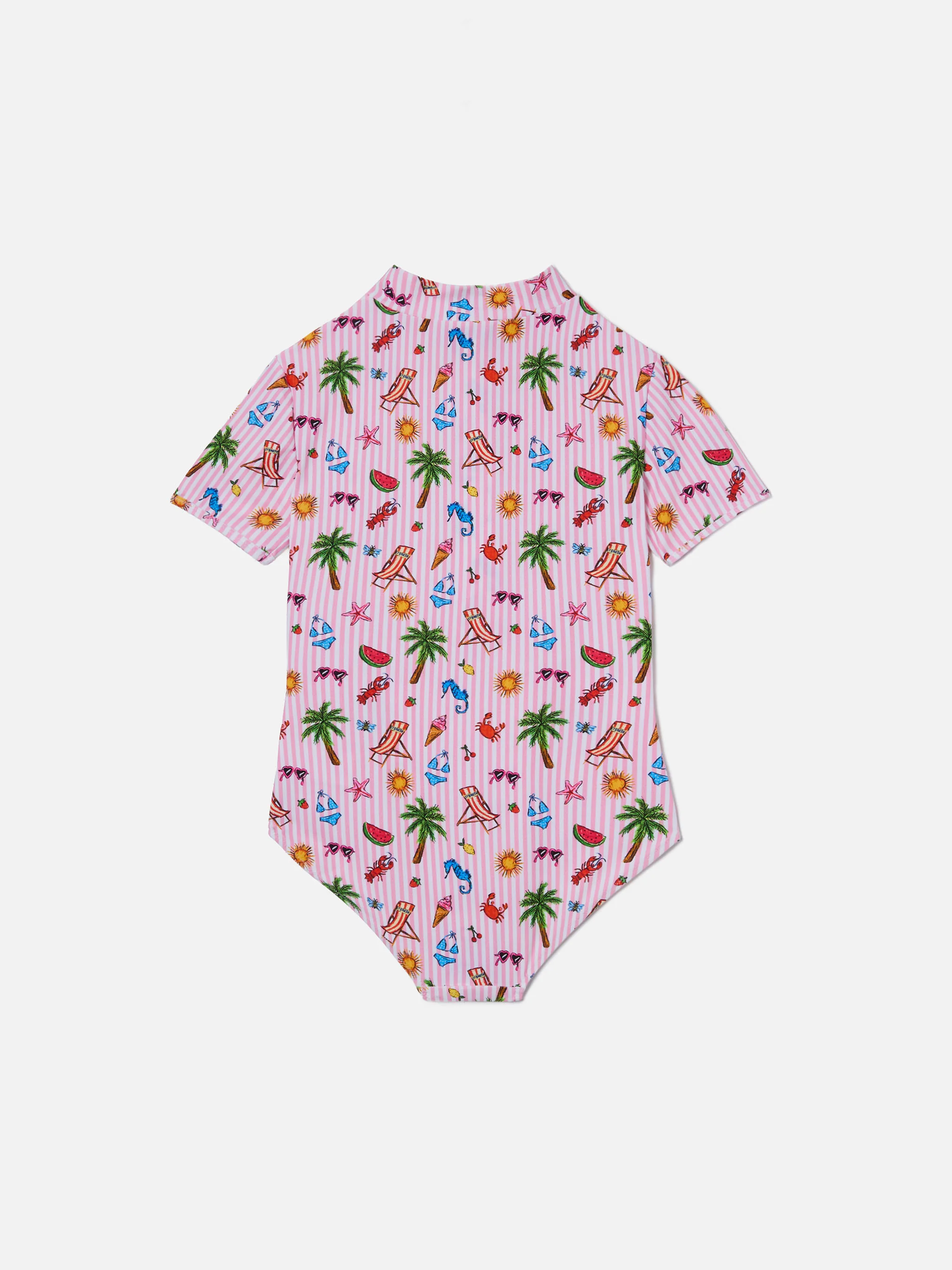 Waikiki one-piece swimsuit multicolor sketch print - Image 2