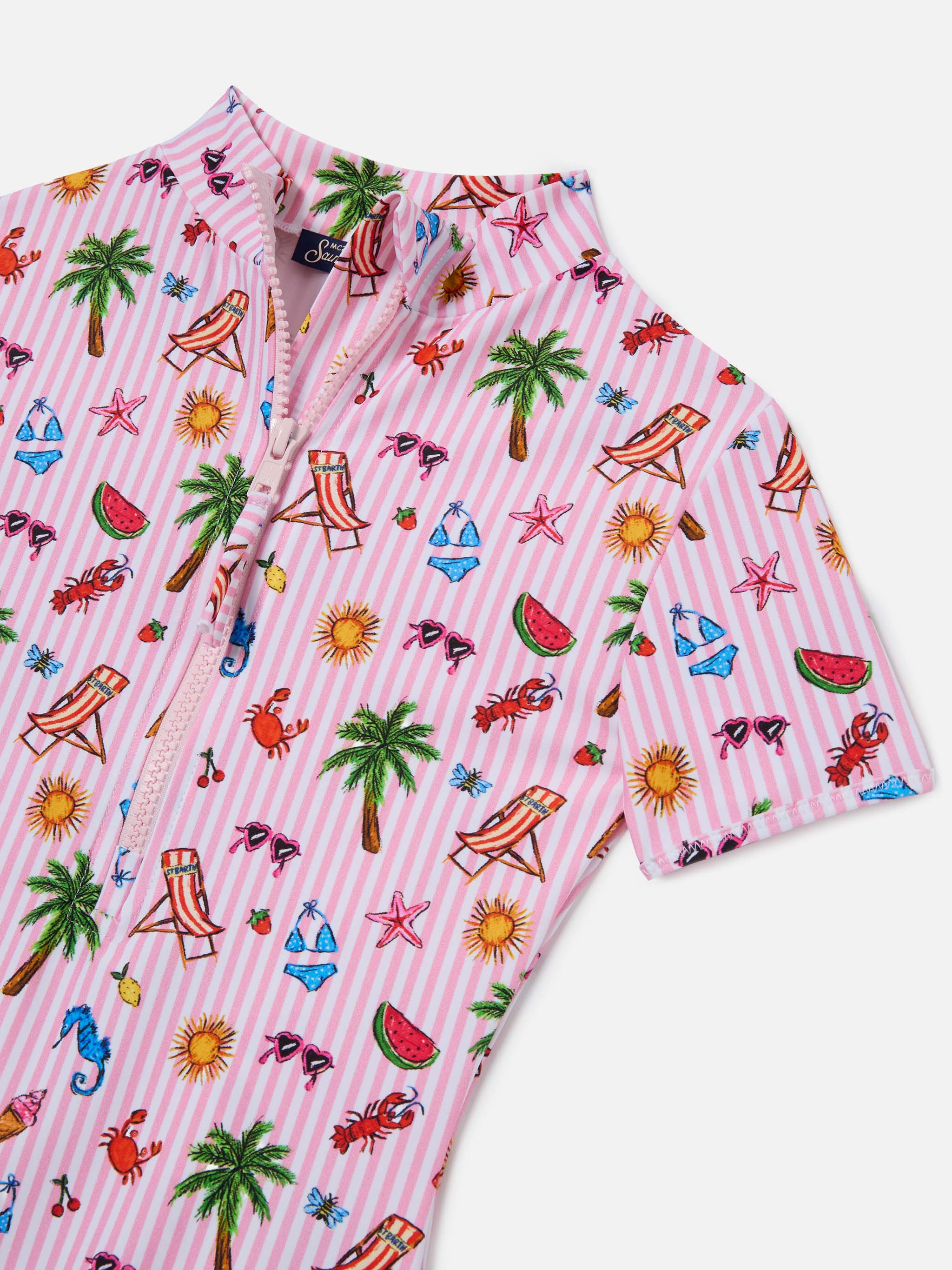 Waikiki one-piece swimsuit multicolor sketch print - Image 3