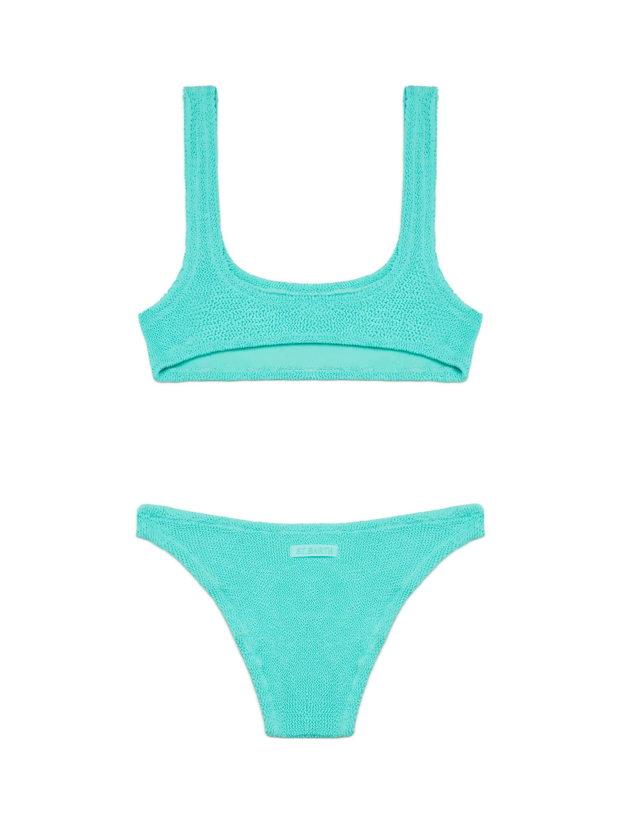 Water green crinkle bralette bikini Naima Elise - Image 3