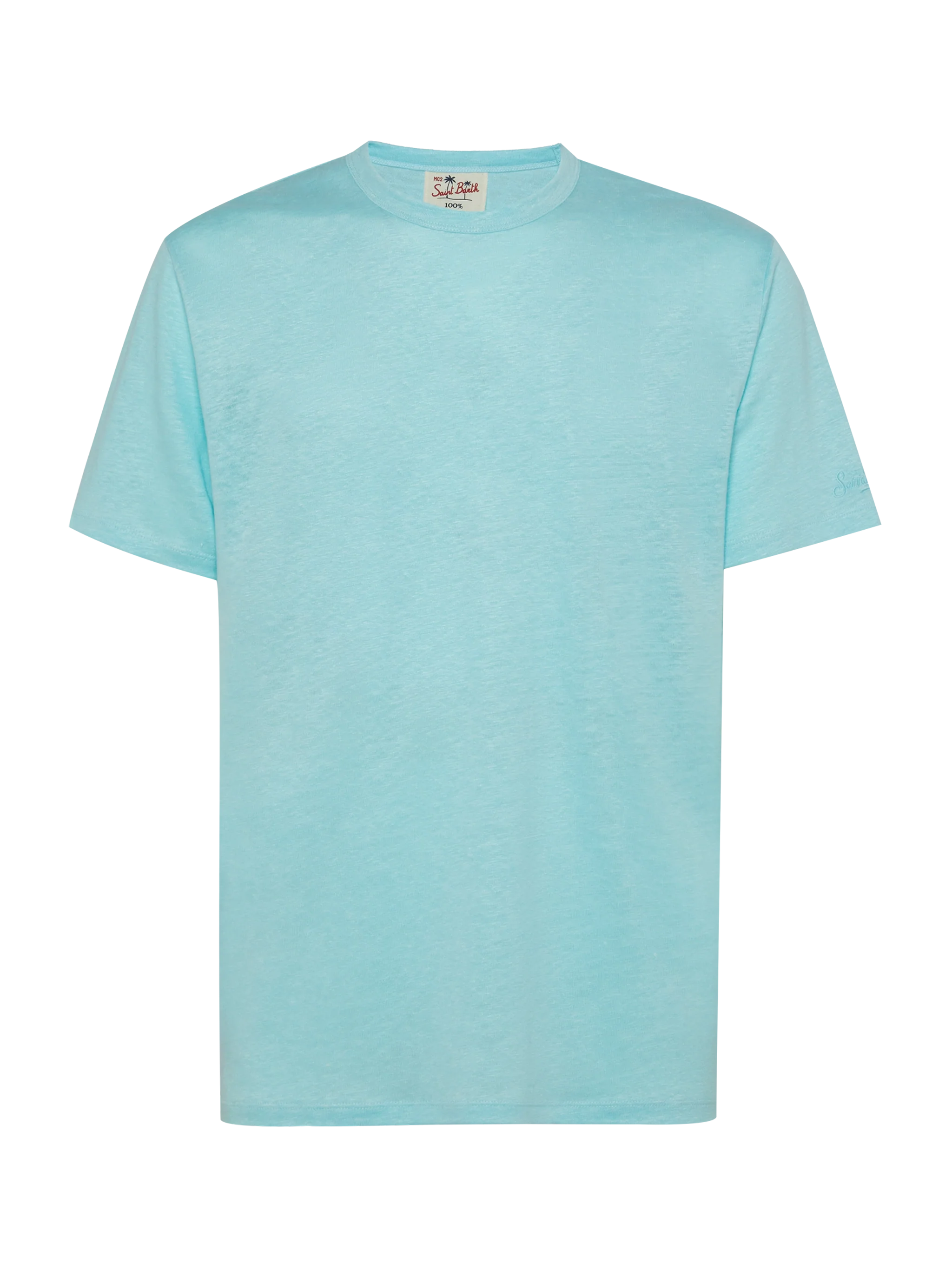 Water green linen jersey t-shirt Ecstasea