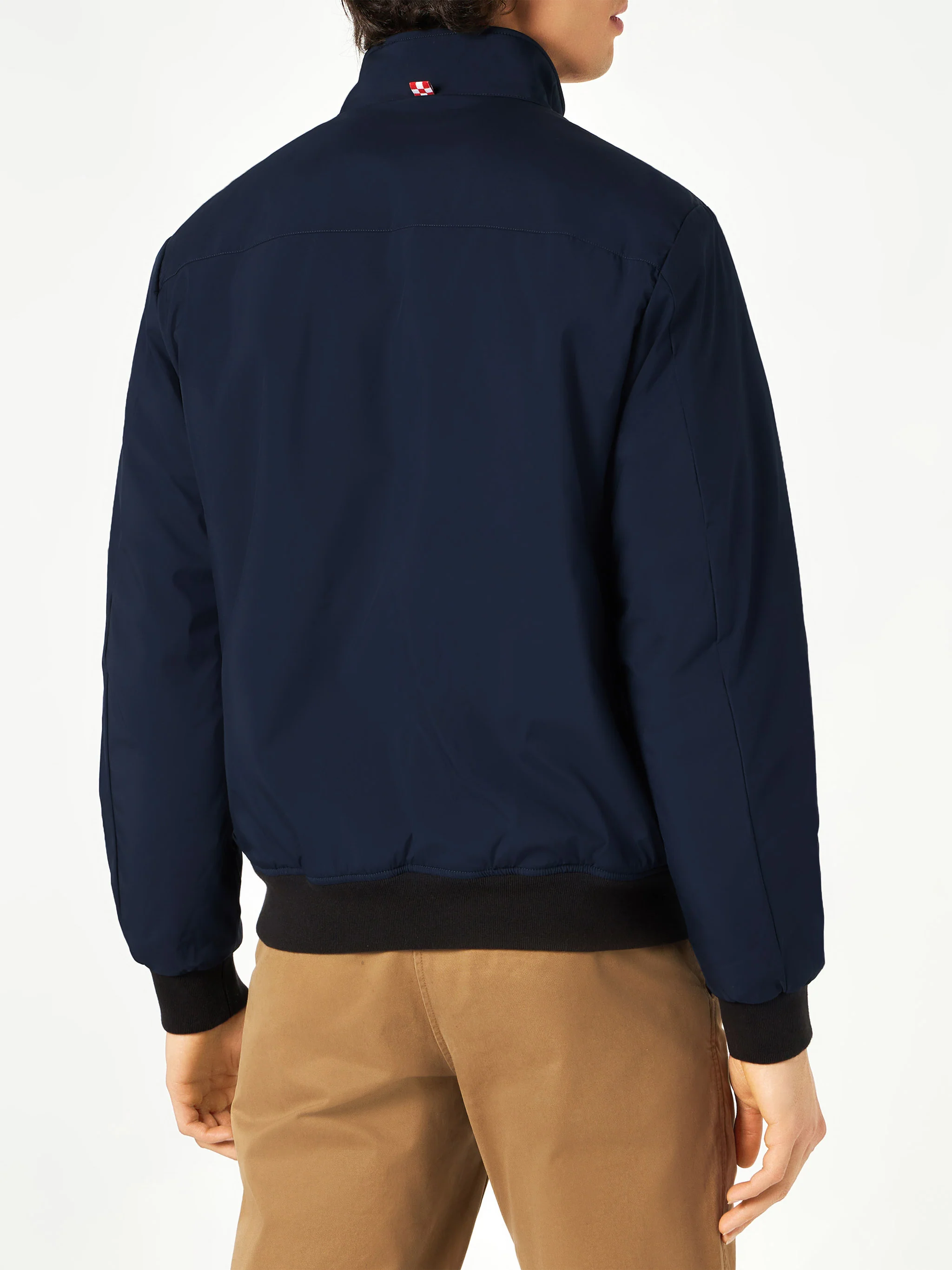 Country blue bomber jacket with faux fur lining - Image 3