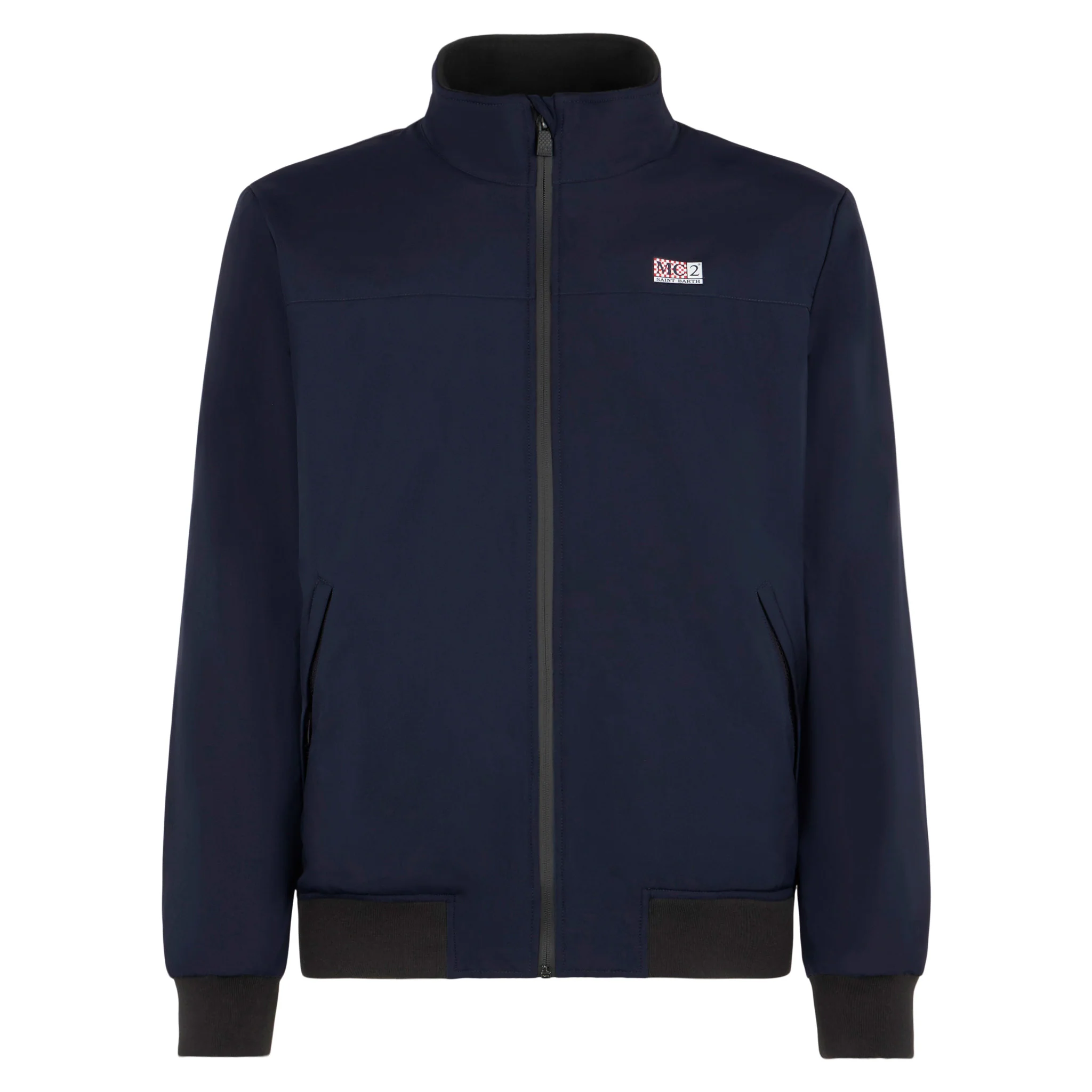 Country blue bomber jacket with faux fur lining - Image 4