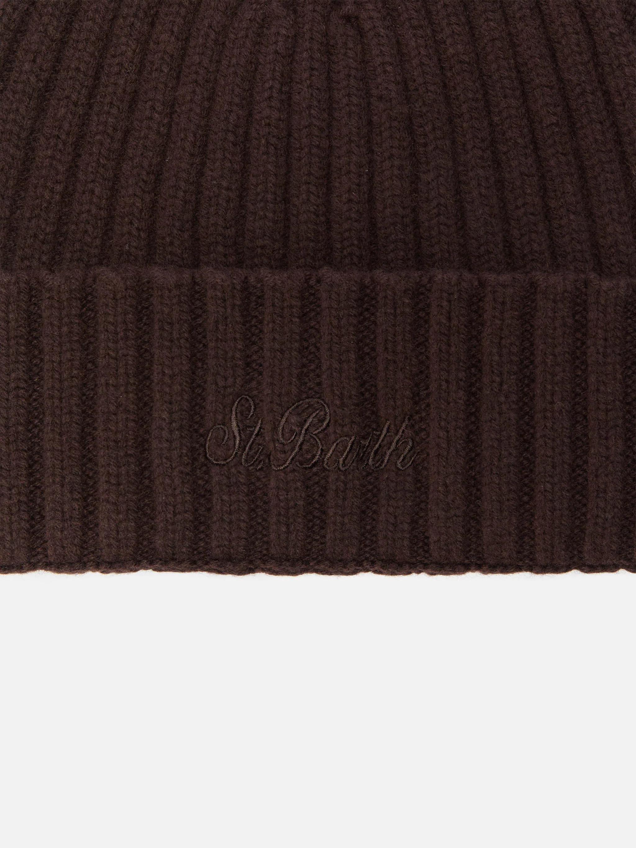 100% WOOL Wengen beanie in brown - Image 2