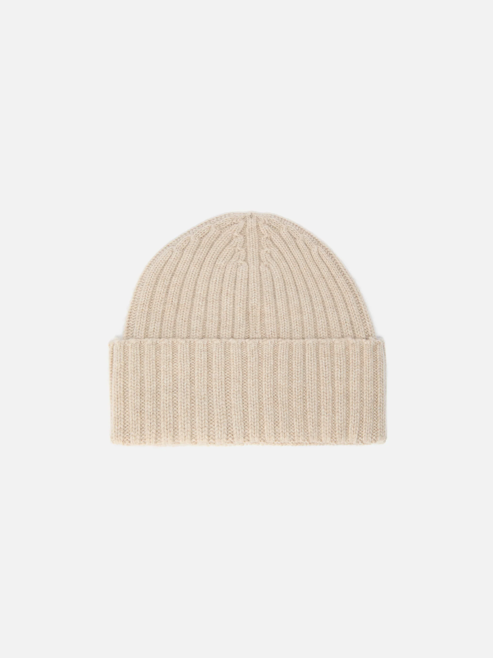 Wengen beanie in cashmere blend in beige with St. Barth embroidery - Image 3