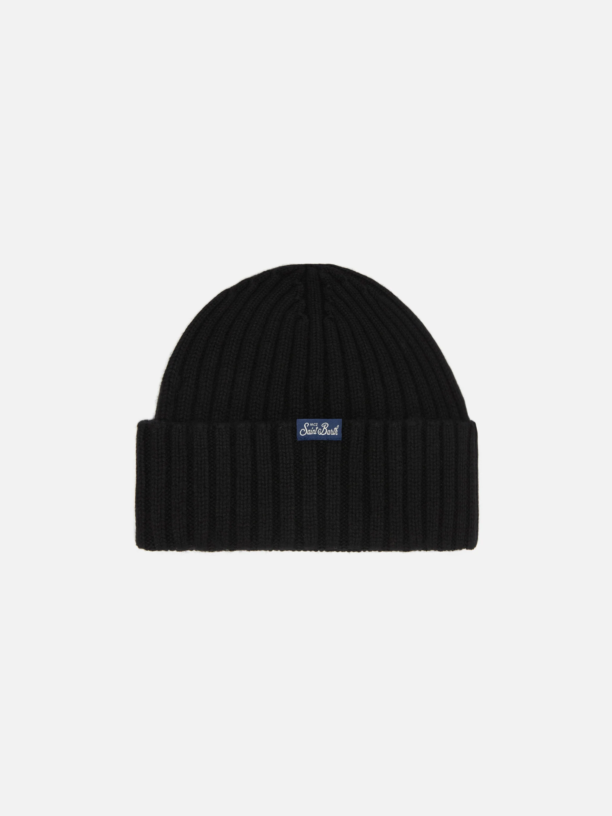 Wengen beanie in cashmere blend in black with lurex Après Chic embroidery - Image 3