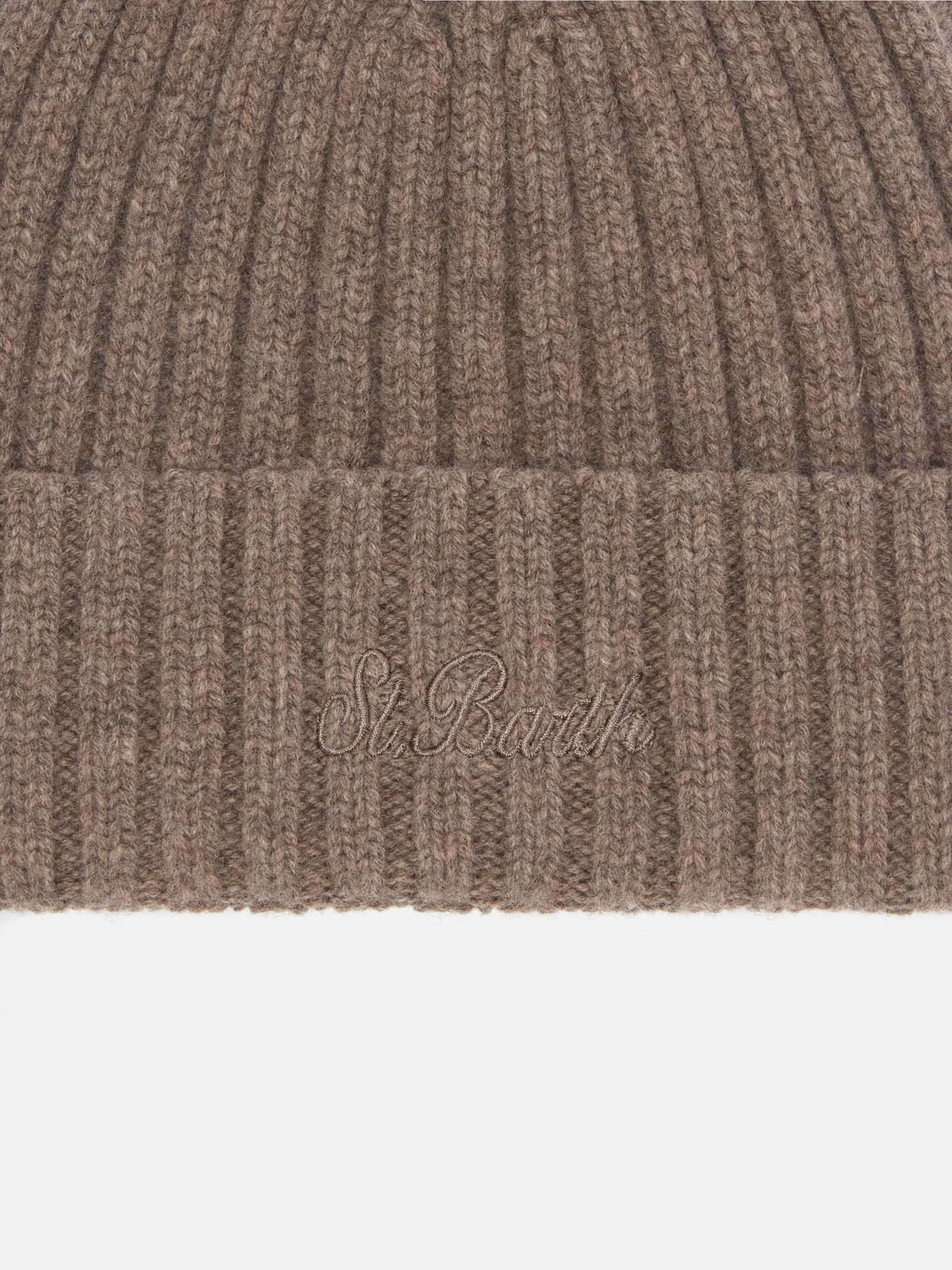 100% WOOL Wengen beanie in hazelnut - Image 2