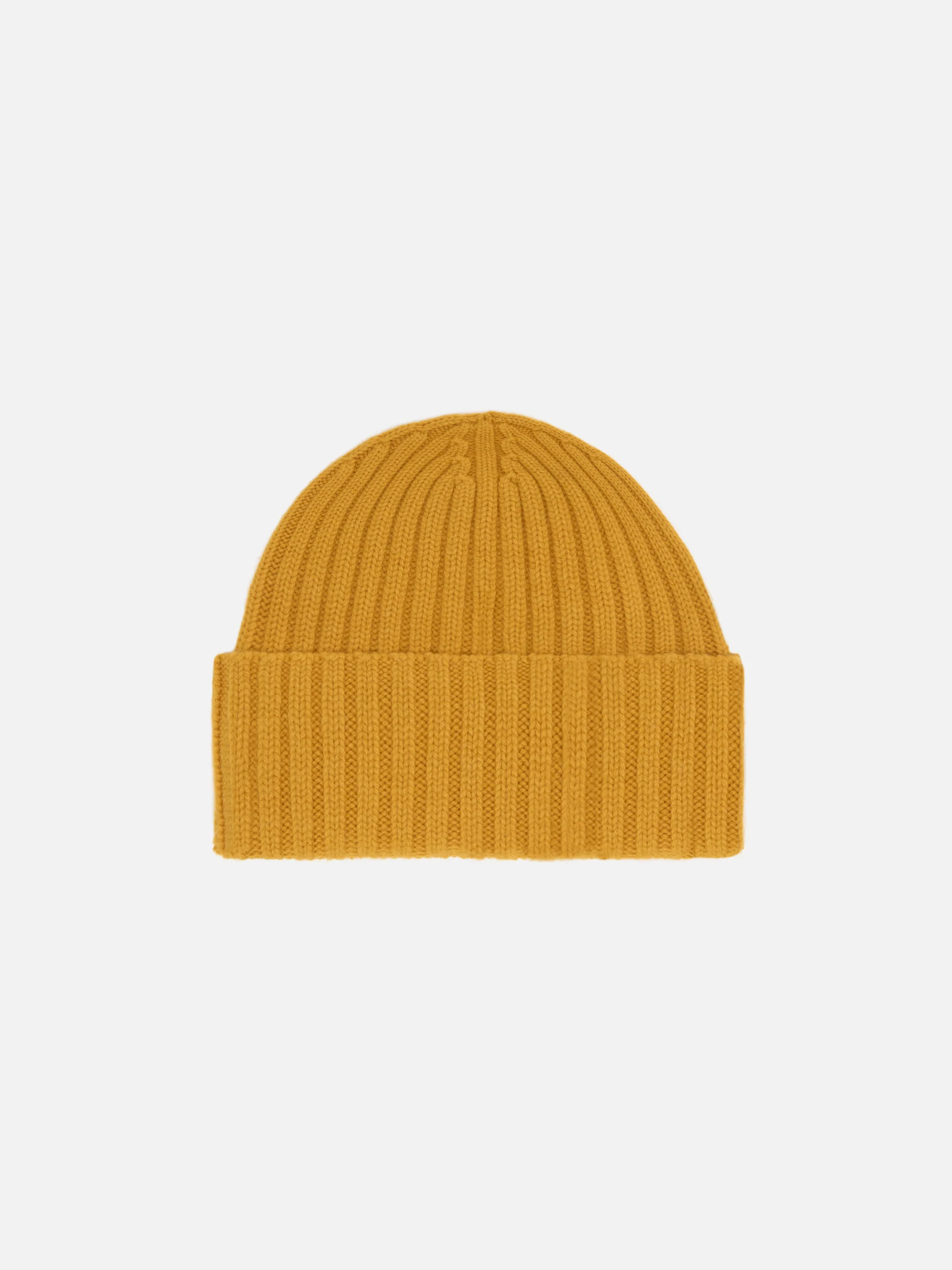 100% WOOL Wengen beanie in mustard yellow - Image 3