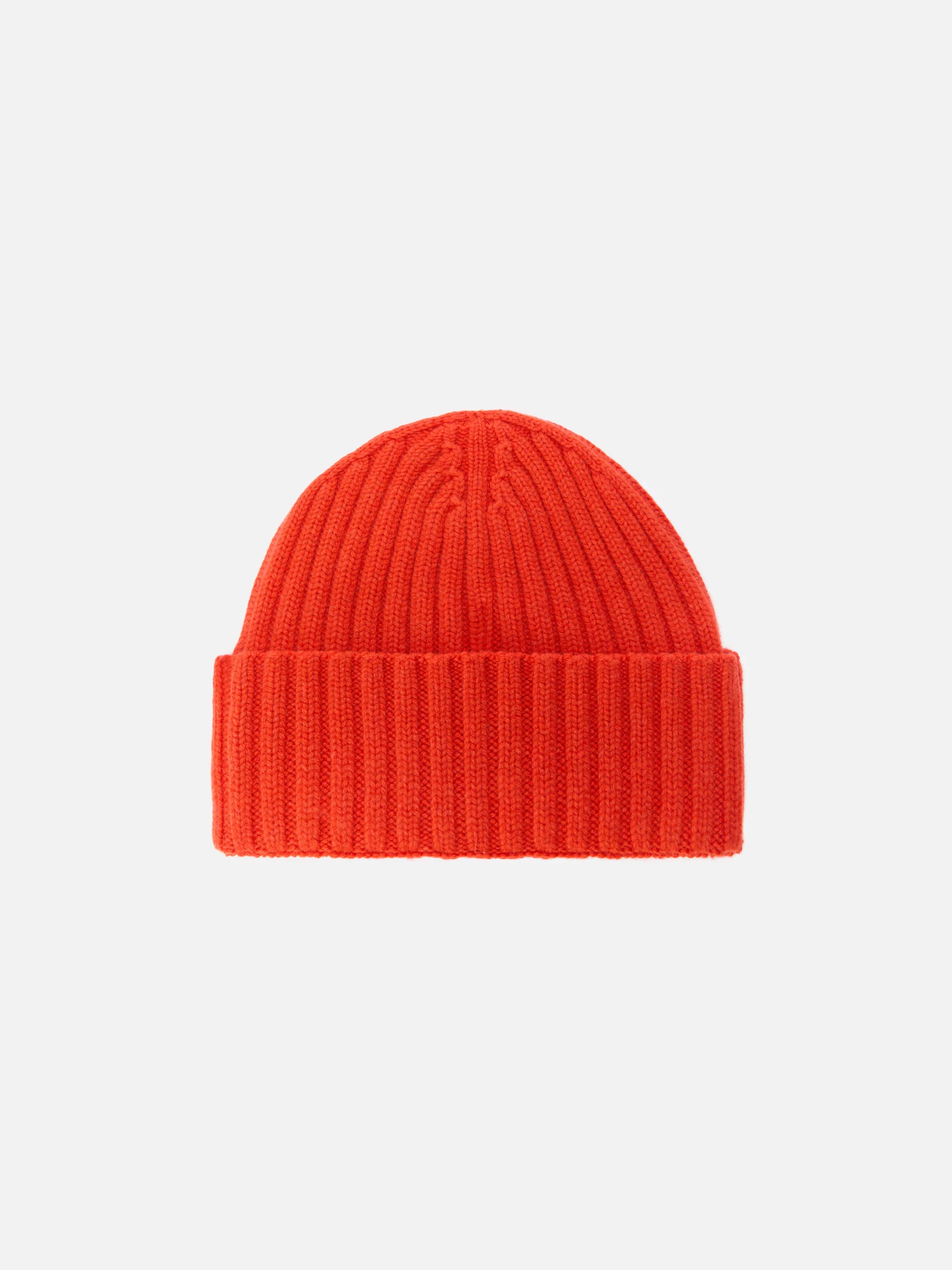 100% WOOL Wengen beanie in orange - Image 3