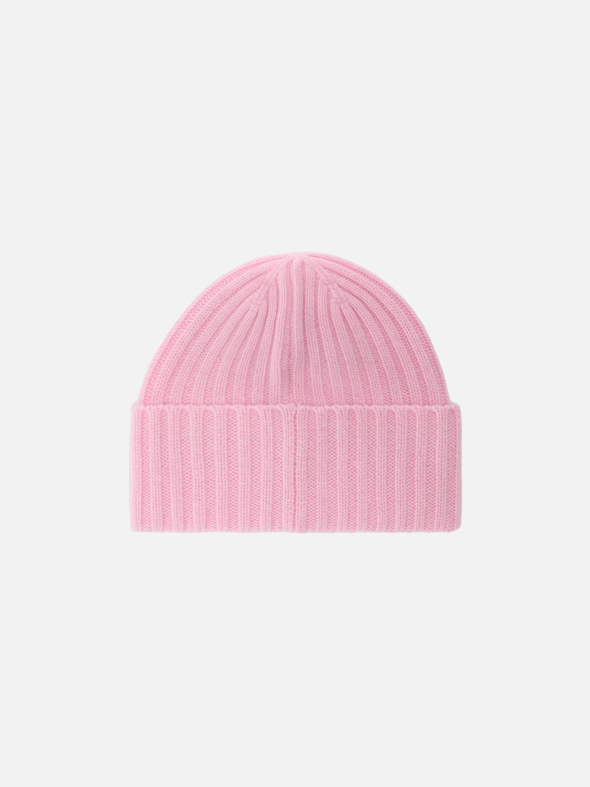 Wengen beanie in pink cashmere with St. Barth embroidery on the turn-up - Image 3