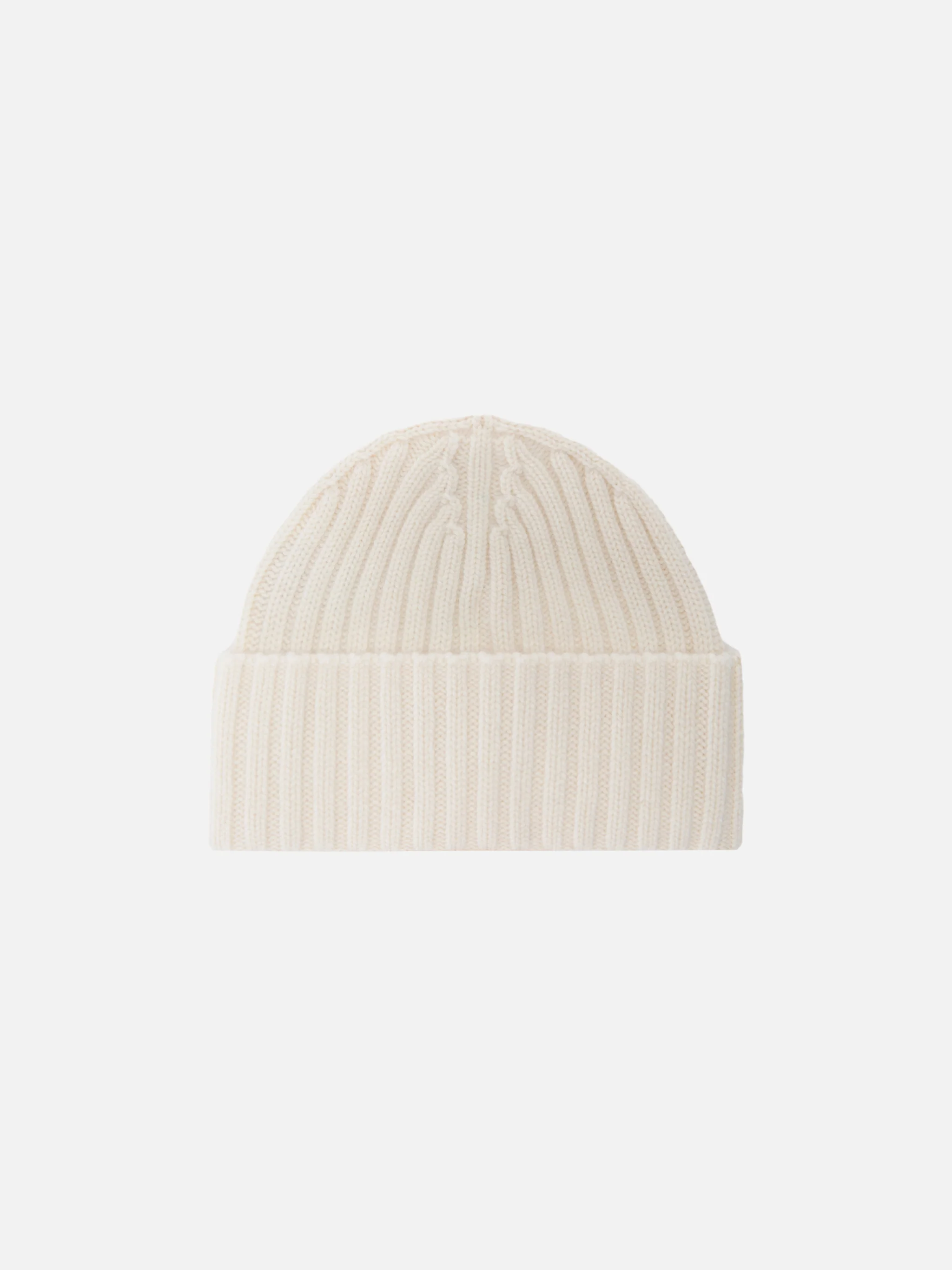 Wengen beanie in white cashmere with St. Moritz embroidery - Image 3