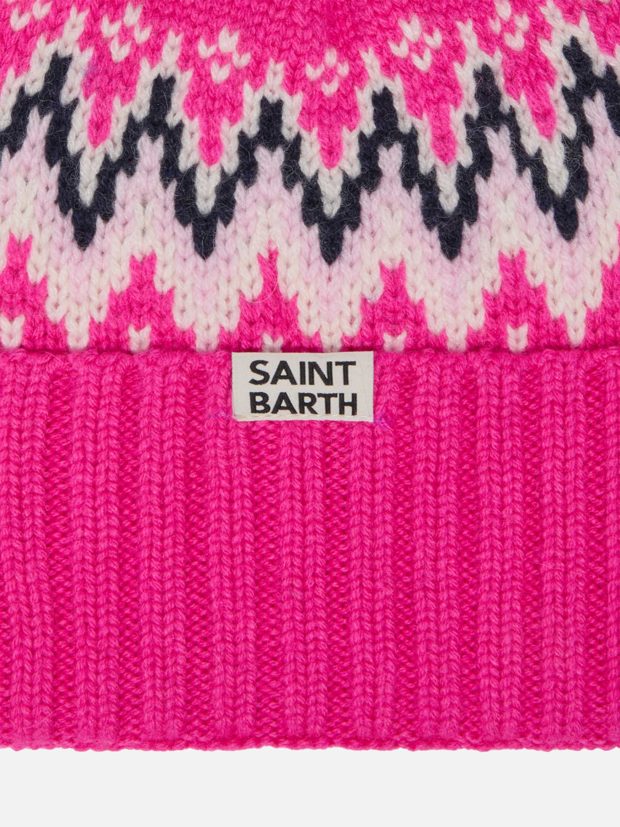 Wengen Nordic beanie with pompon - Image 2