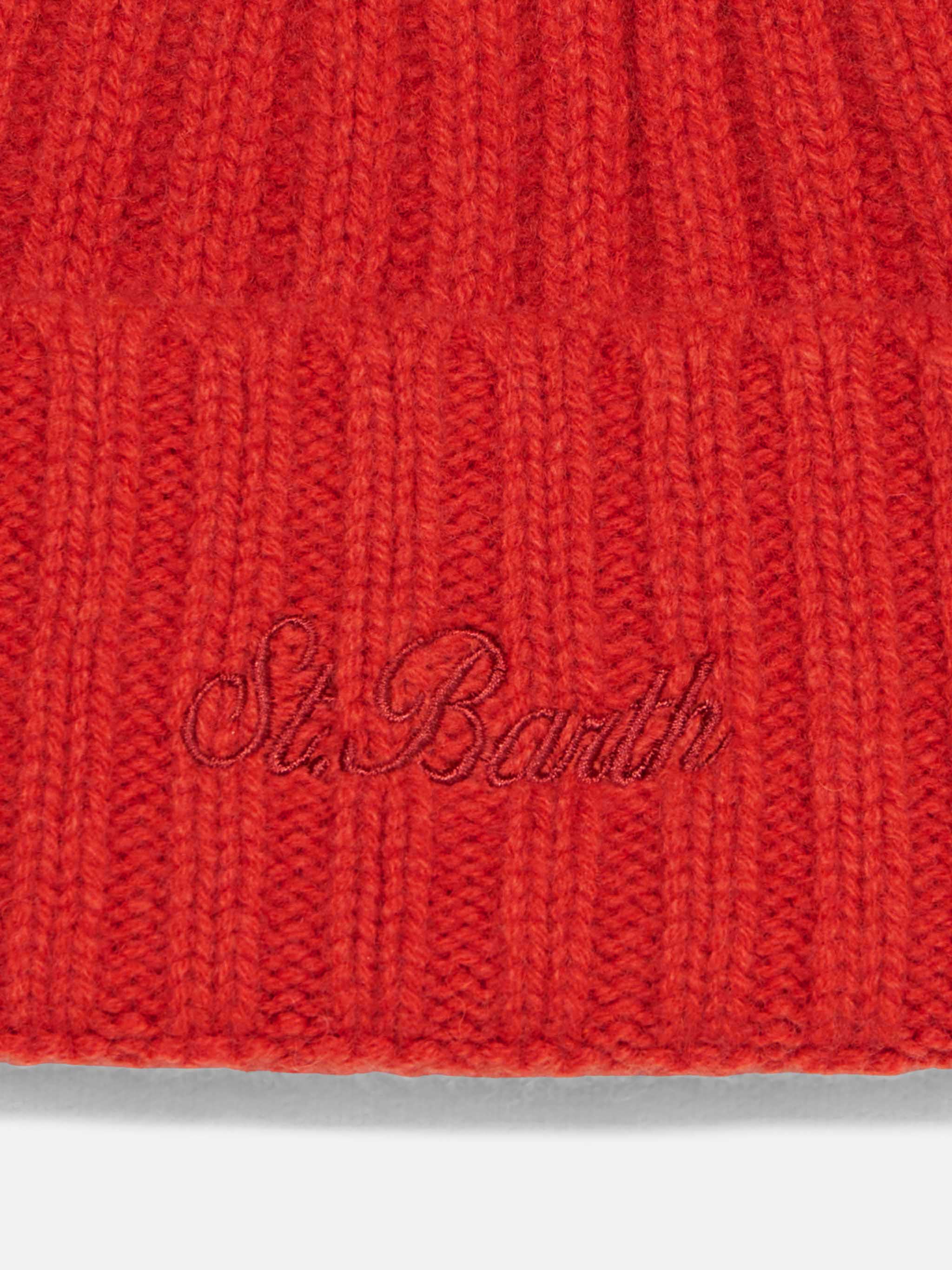Wengen red cashmere blend hat - Image 2