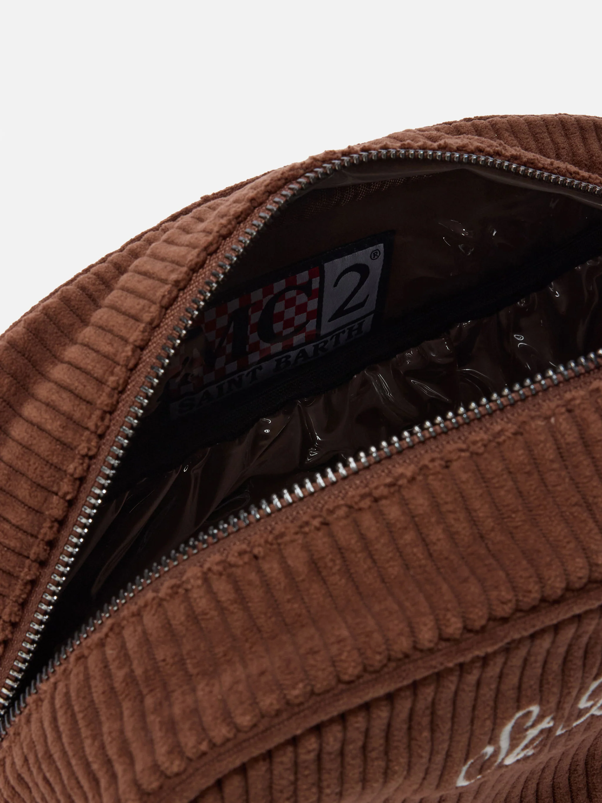 Westwood Vanity Case in brown corduroy - Image 4