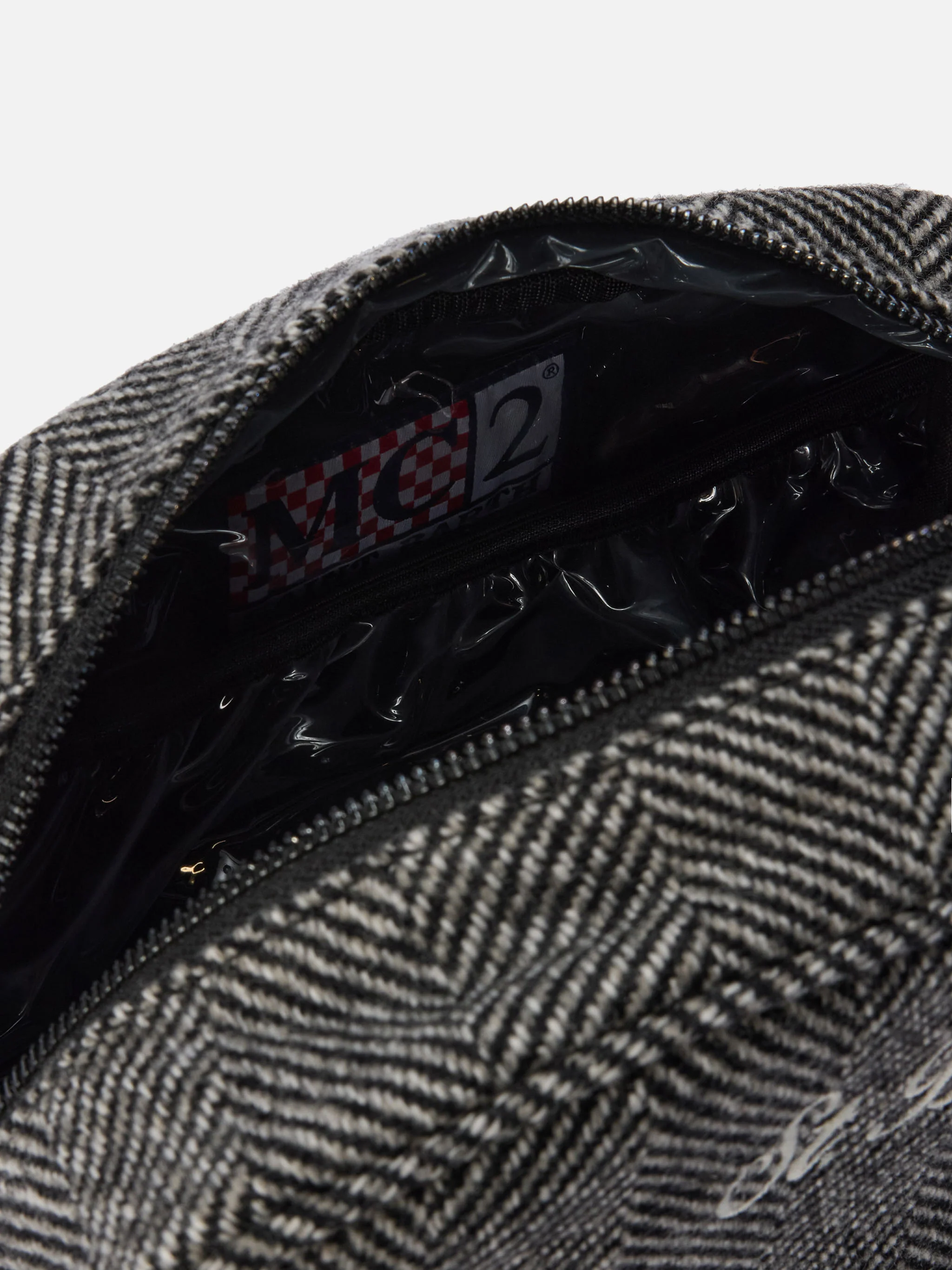 Westwood Vanity Case in herringbone wool blend - Image 4