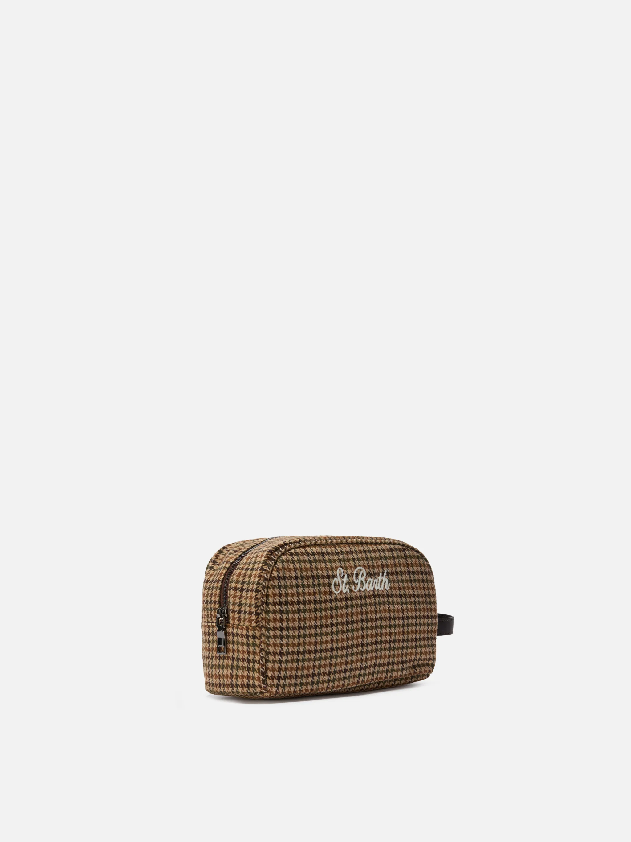 Westwood Vanity Case in houndstooth wool blend - Image 2