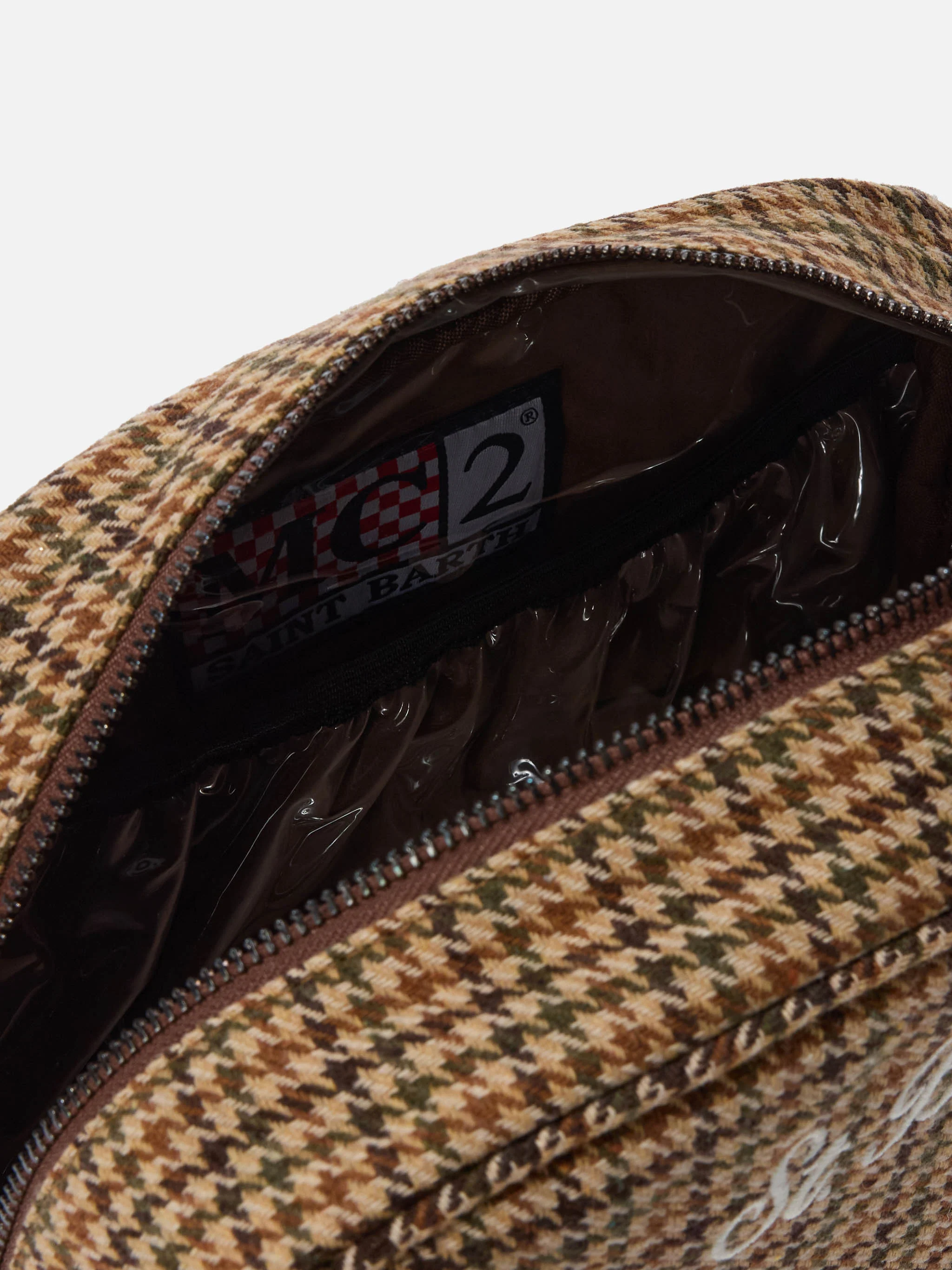 Westwood Vanity Case in houndstooth wool blend - Image 4