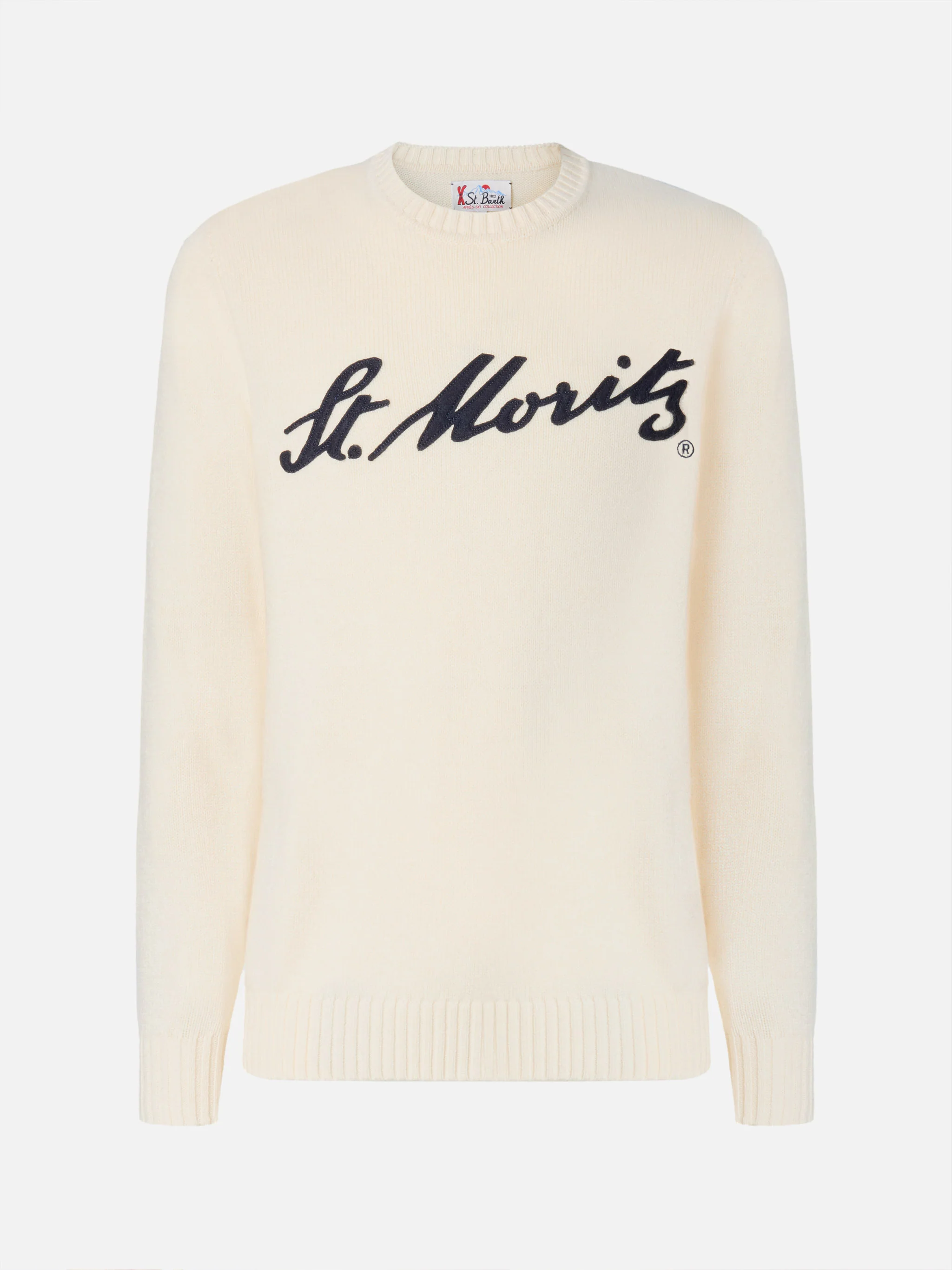 White Bombardino Light sweater with St. Moritz jacquard | ST. MORITZ TOP OF THE WORLD SPECIAL EDITION - Image 5