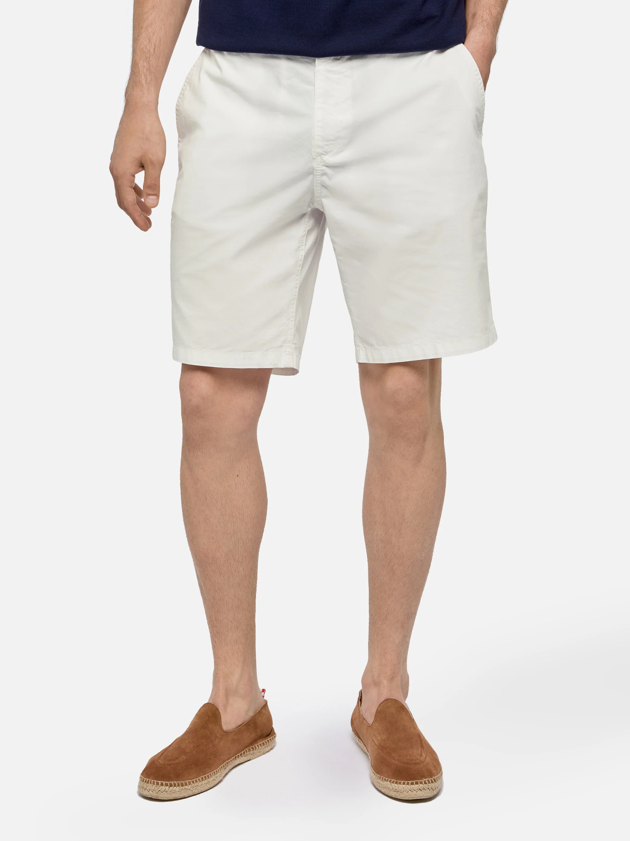 White cotton bermuda shorts Ischia