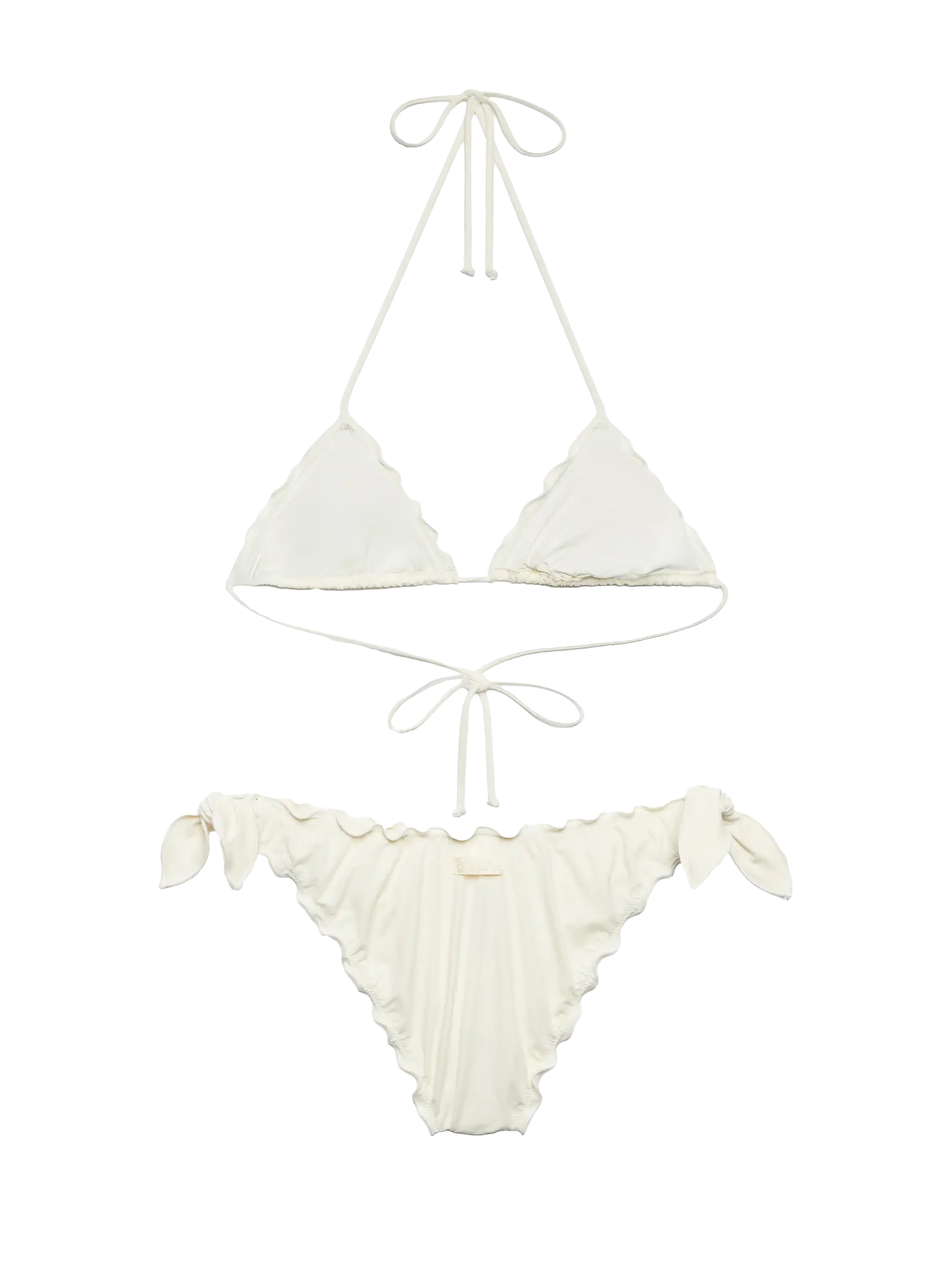 White cream classic triangle bikini Sagittarius Moon - Image 3