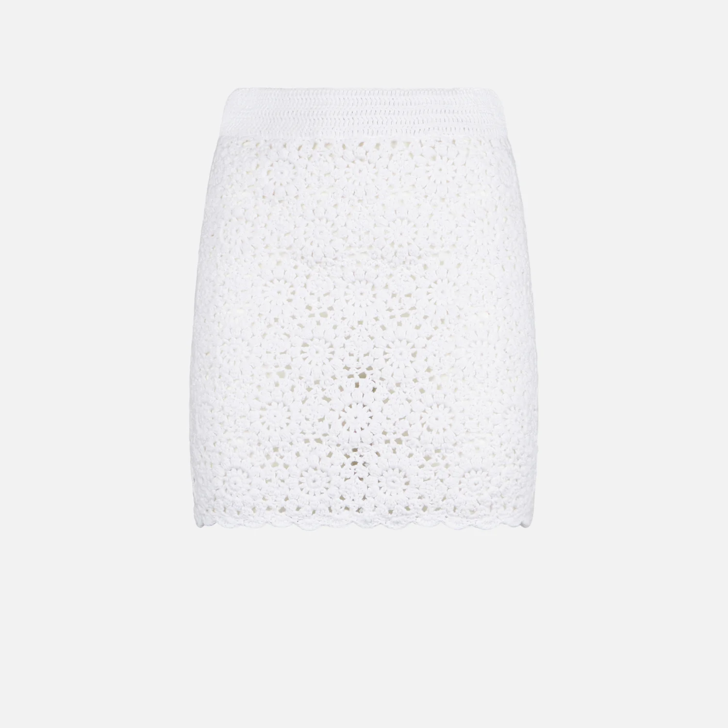White crochet mini skirt - Image 5