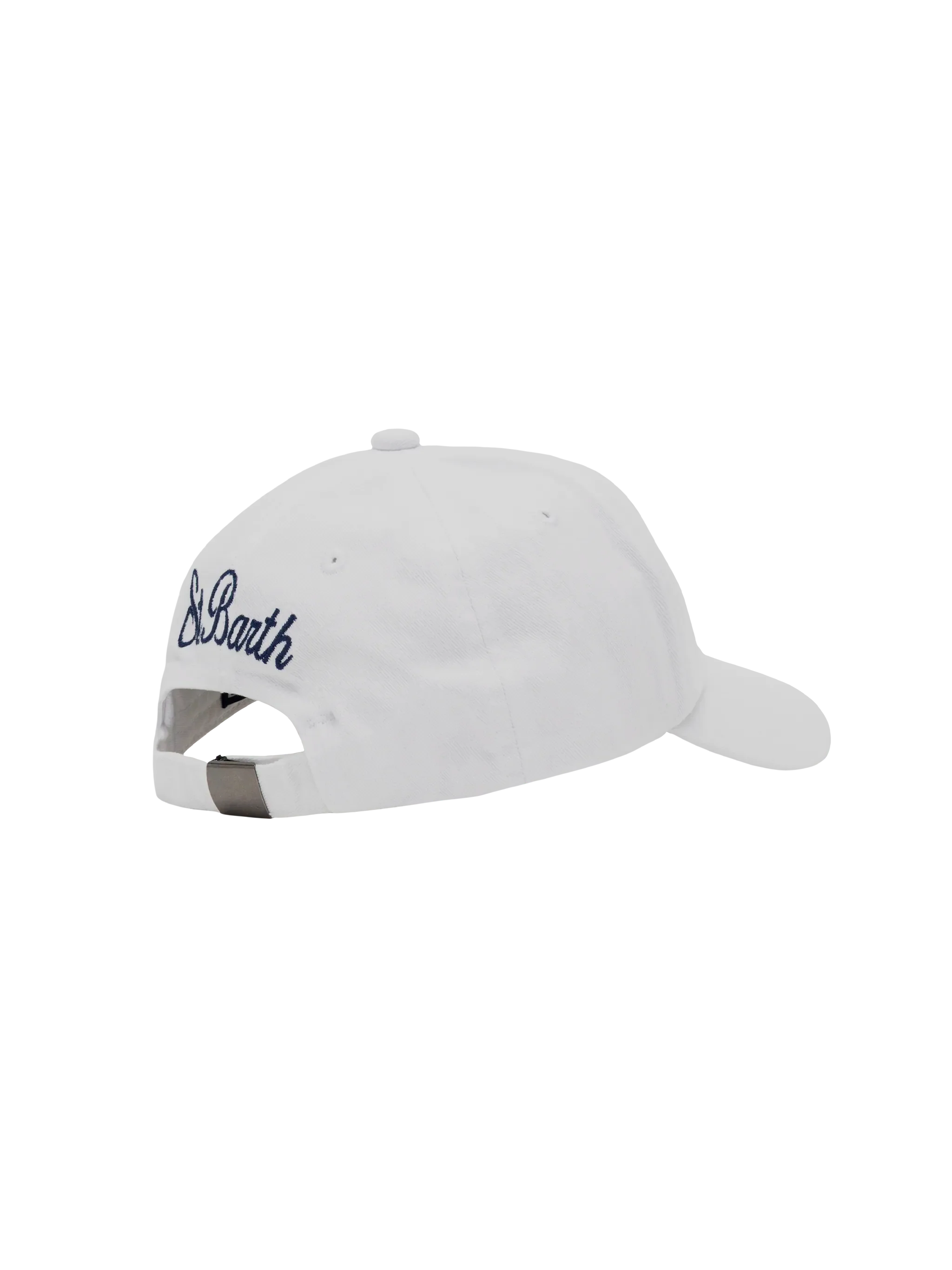 White denim ball cap Baseball Jr with daisy embroidery - Image 3