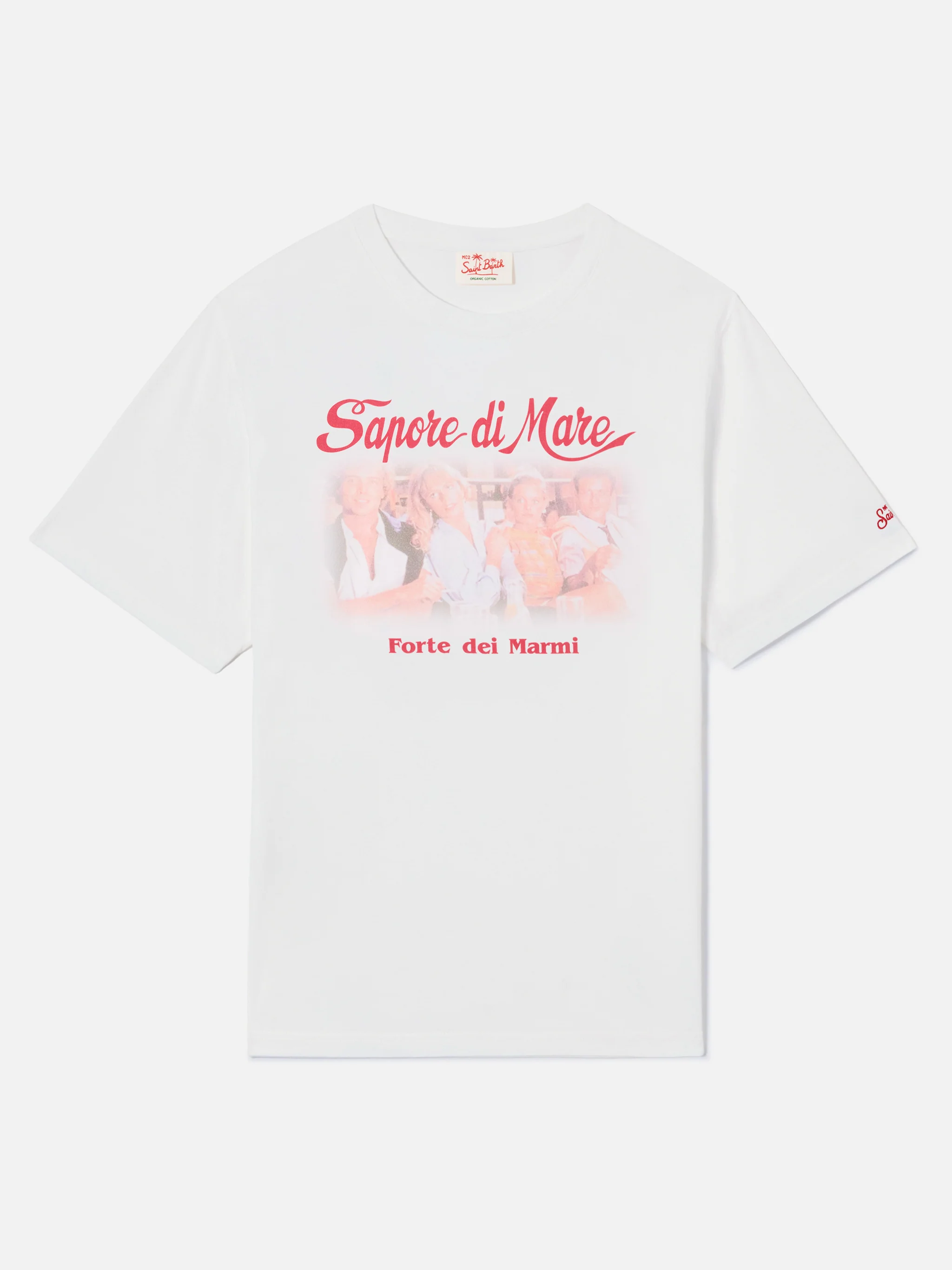 White Denver t-shirt with Sapore di Mare Aula print | Special Edition