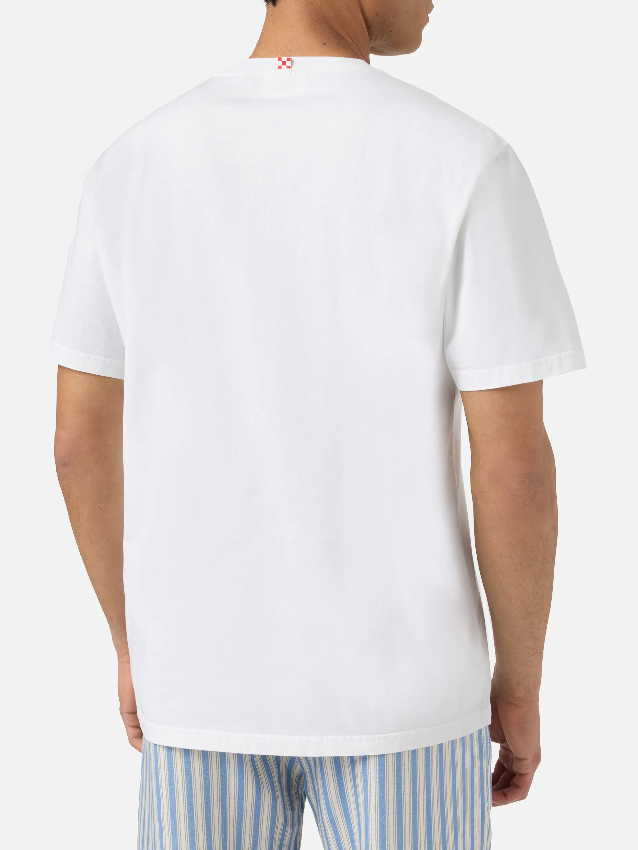 White Denver t-shirt with Sapore di Mare Aula print | Special Edition - Image 4