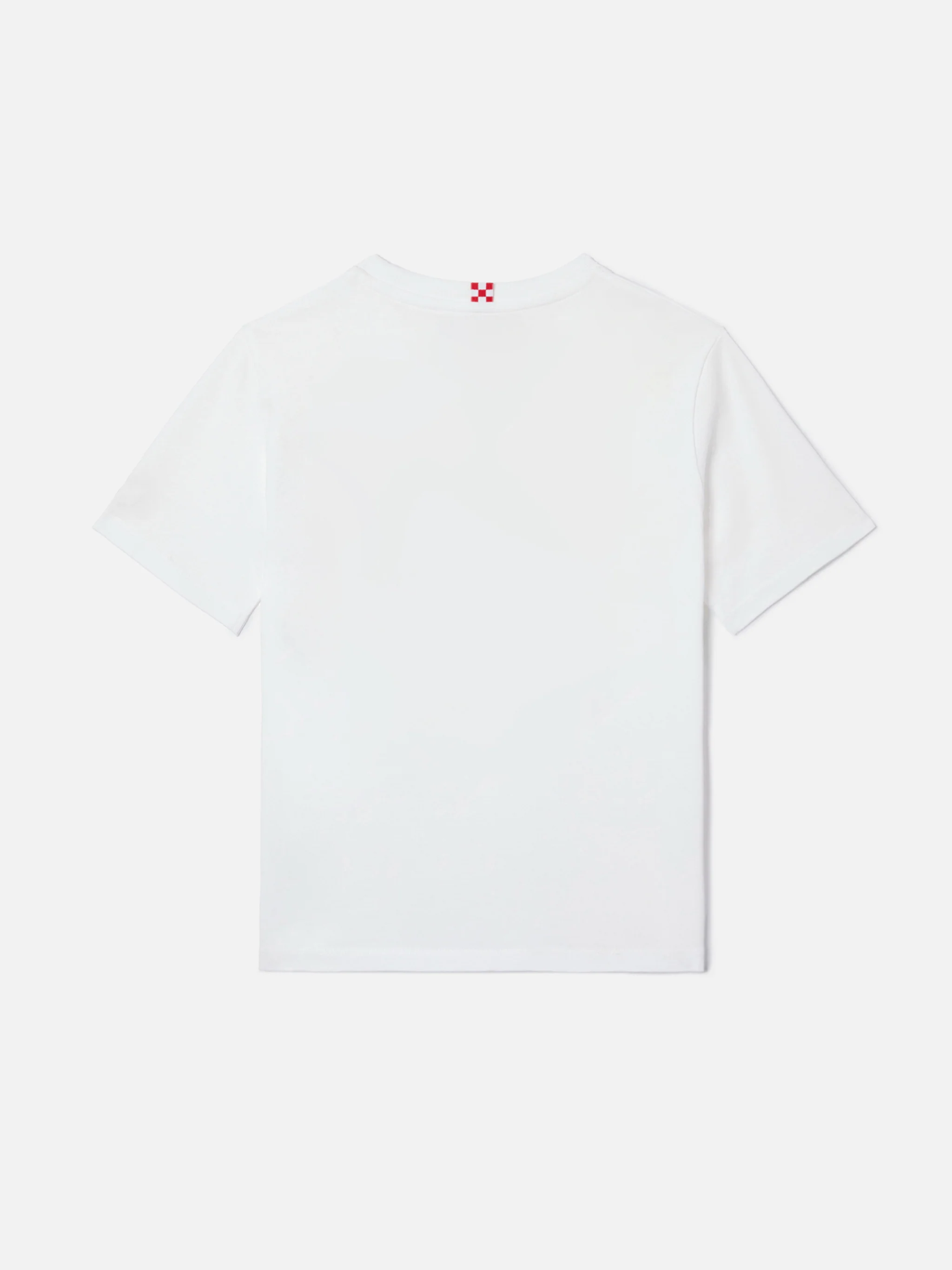 White Dover Jr t-shirt in pure cotton with embroidered logo - Image 3