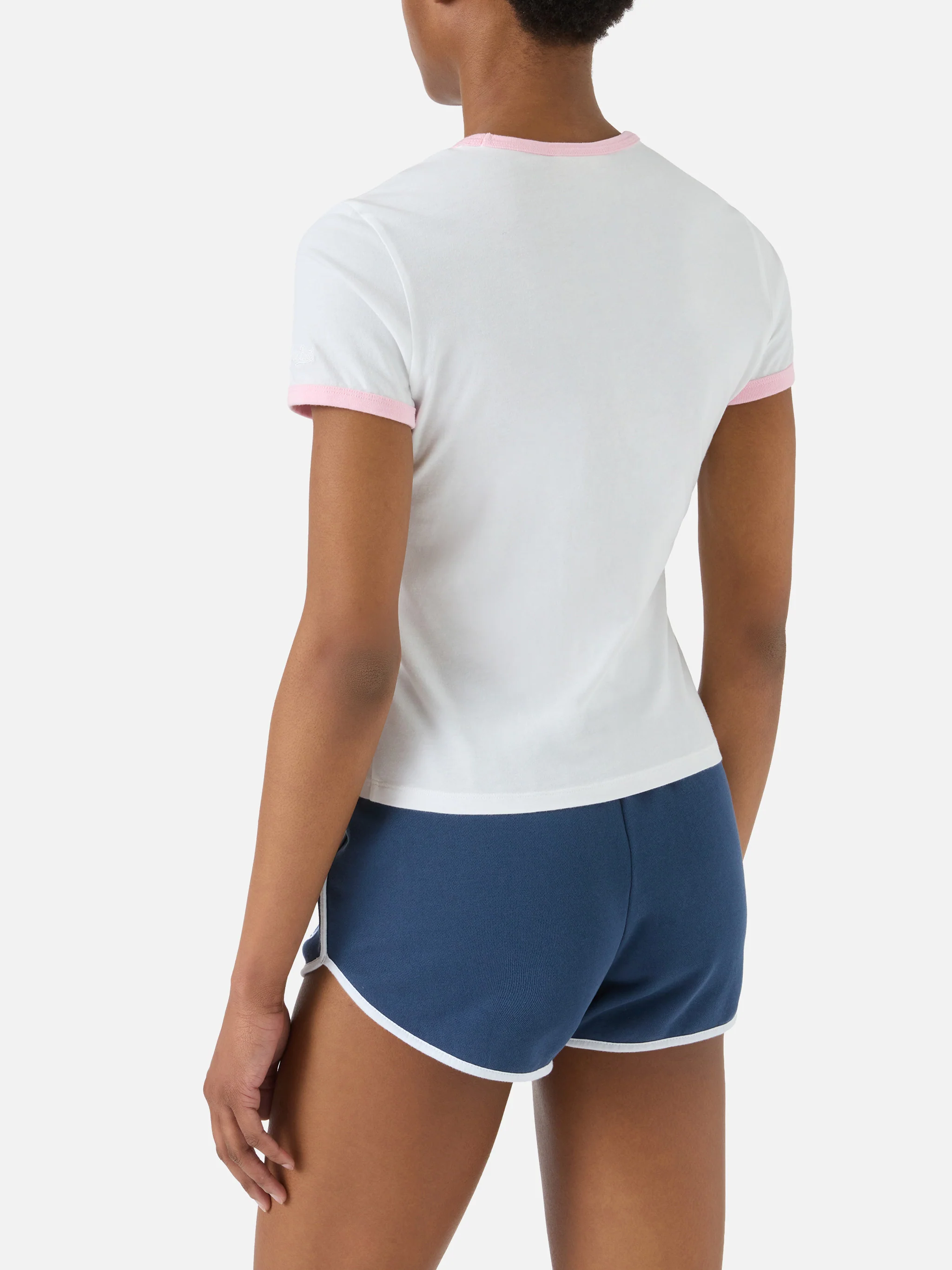 White Emilie String T-shirt with Snoopy print and Padel Lover embroidery | Special edition - Image 3