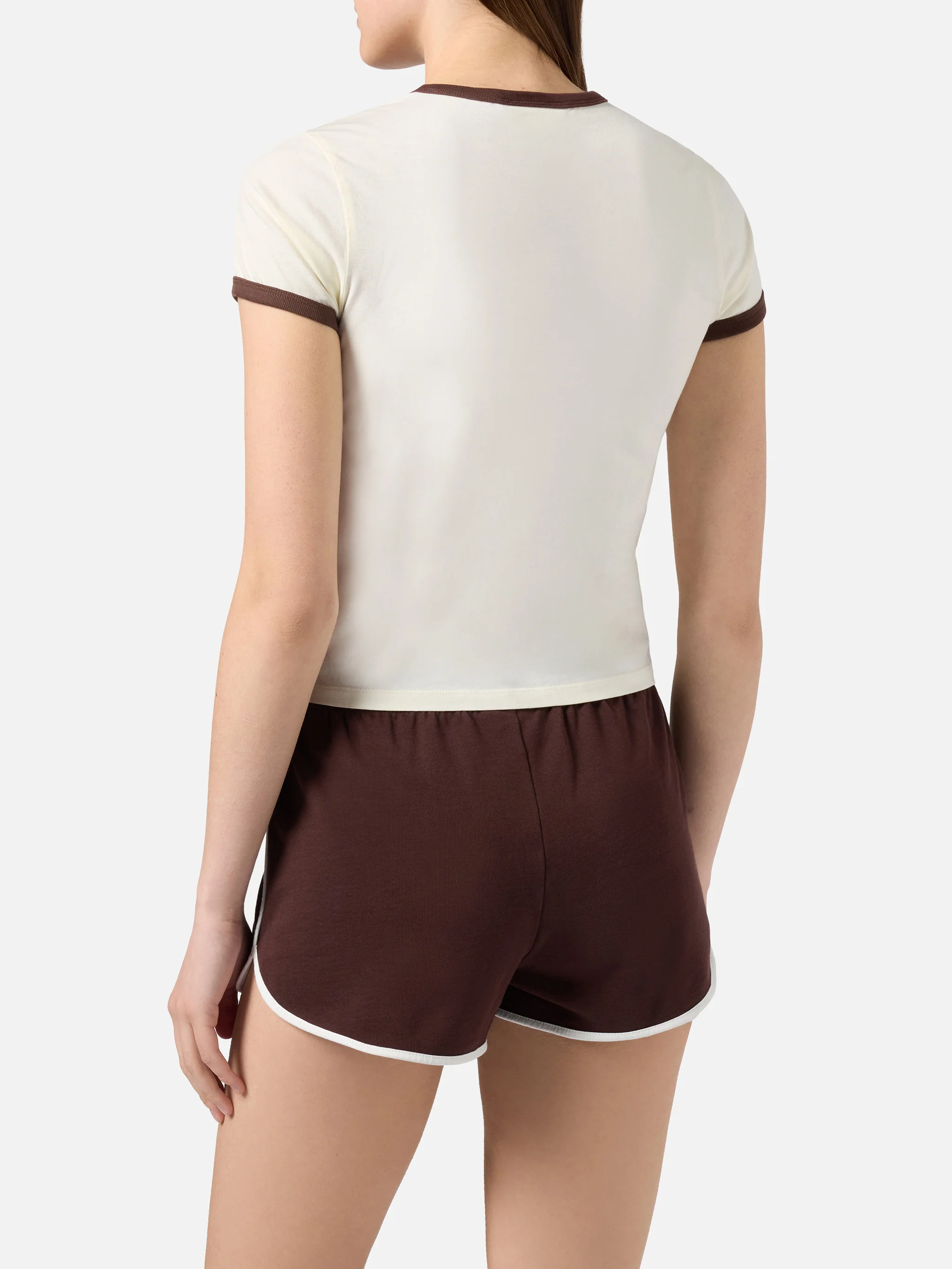 White Emilie String T-shirt with Sport Club print - Image 3