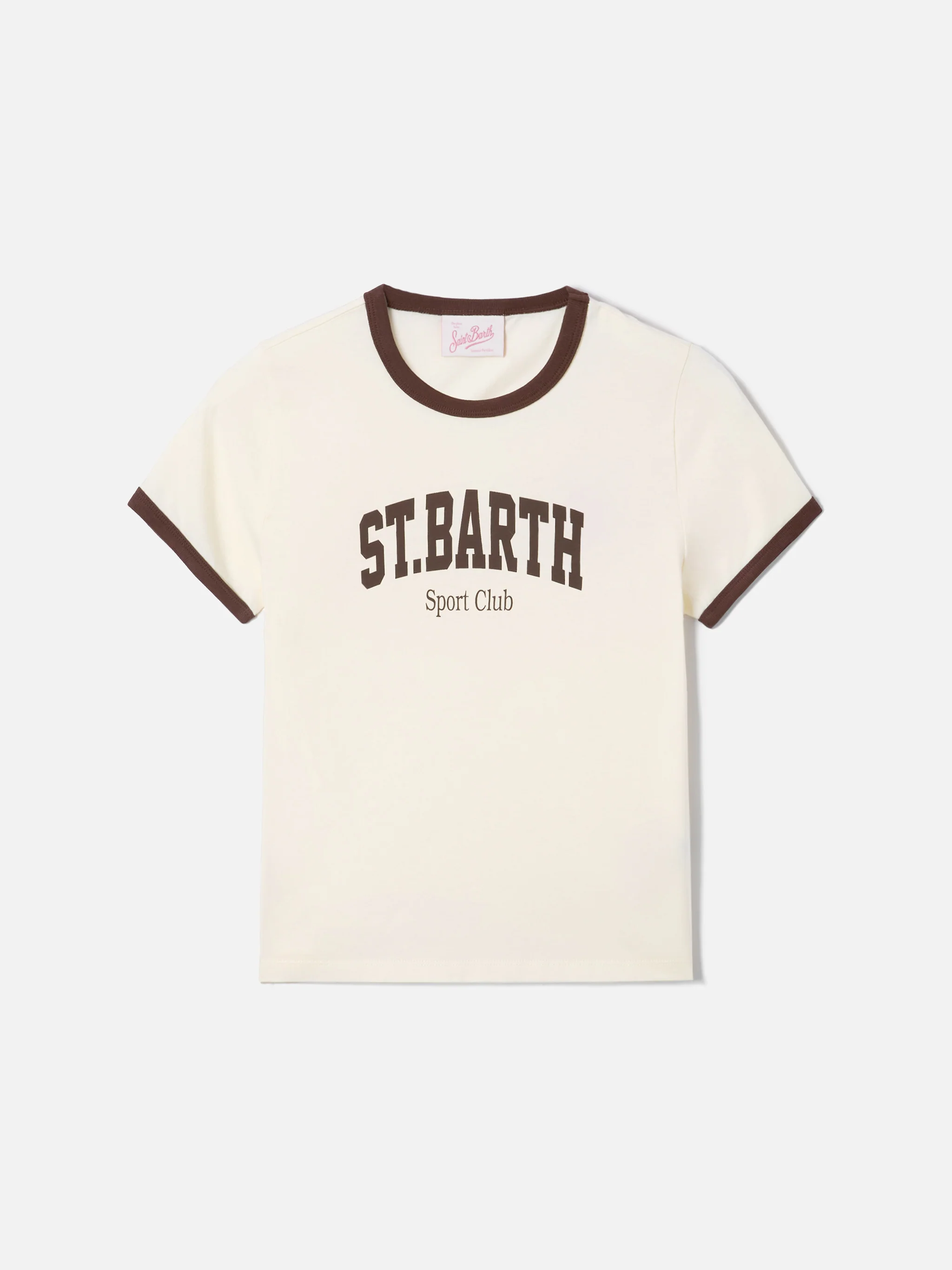 White Emilie String T-shirt with Sport Club print - Image 4