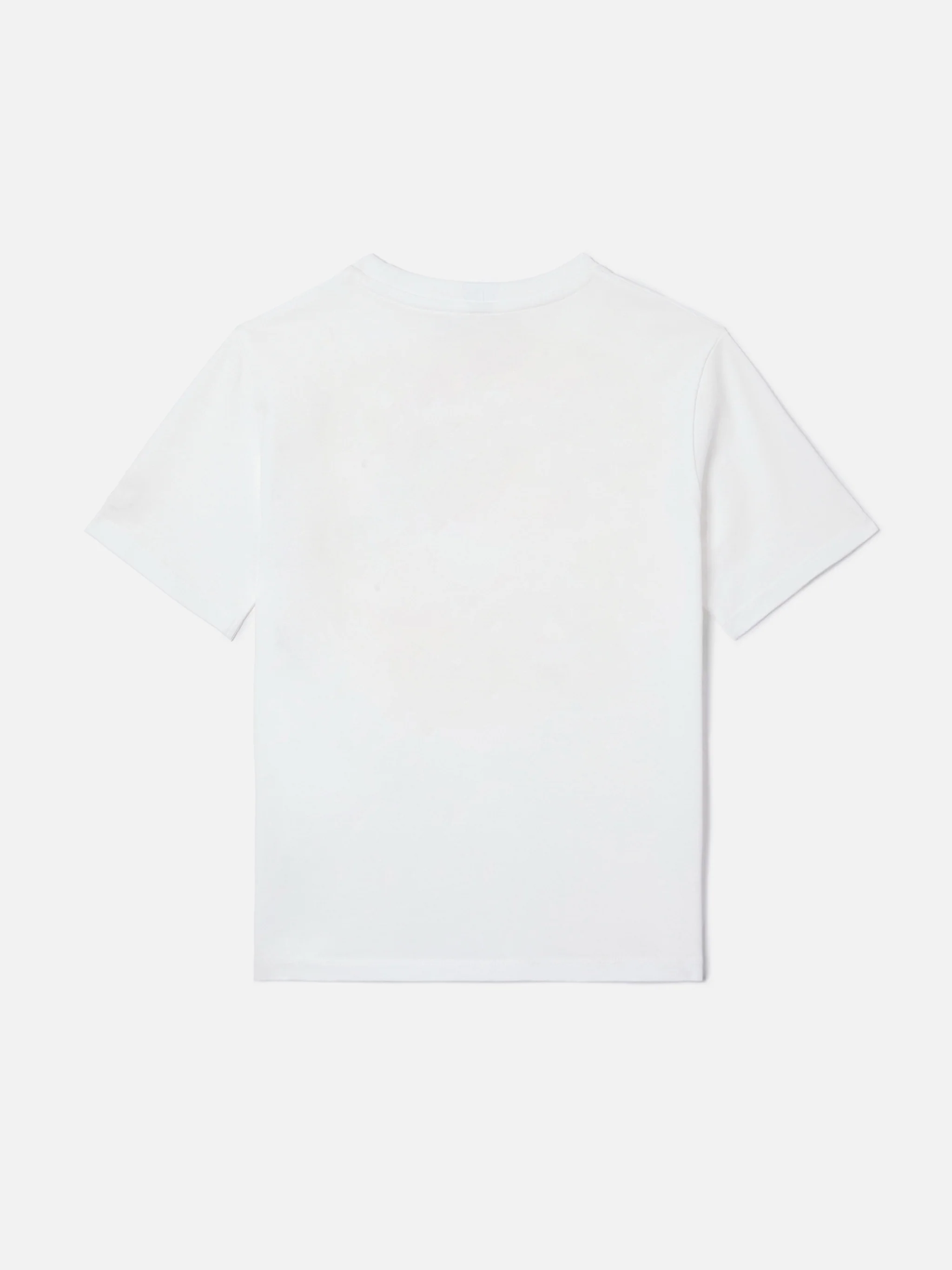 White Gary Jr t-shirt in terry-effect fabric with embroidered logo - Image 3