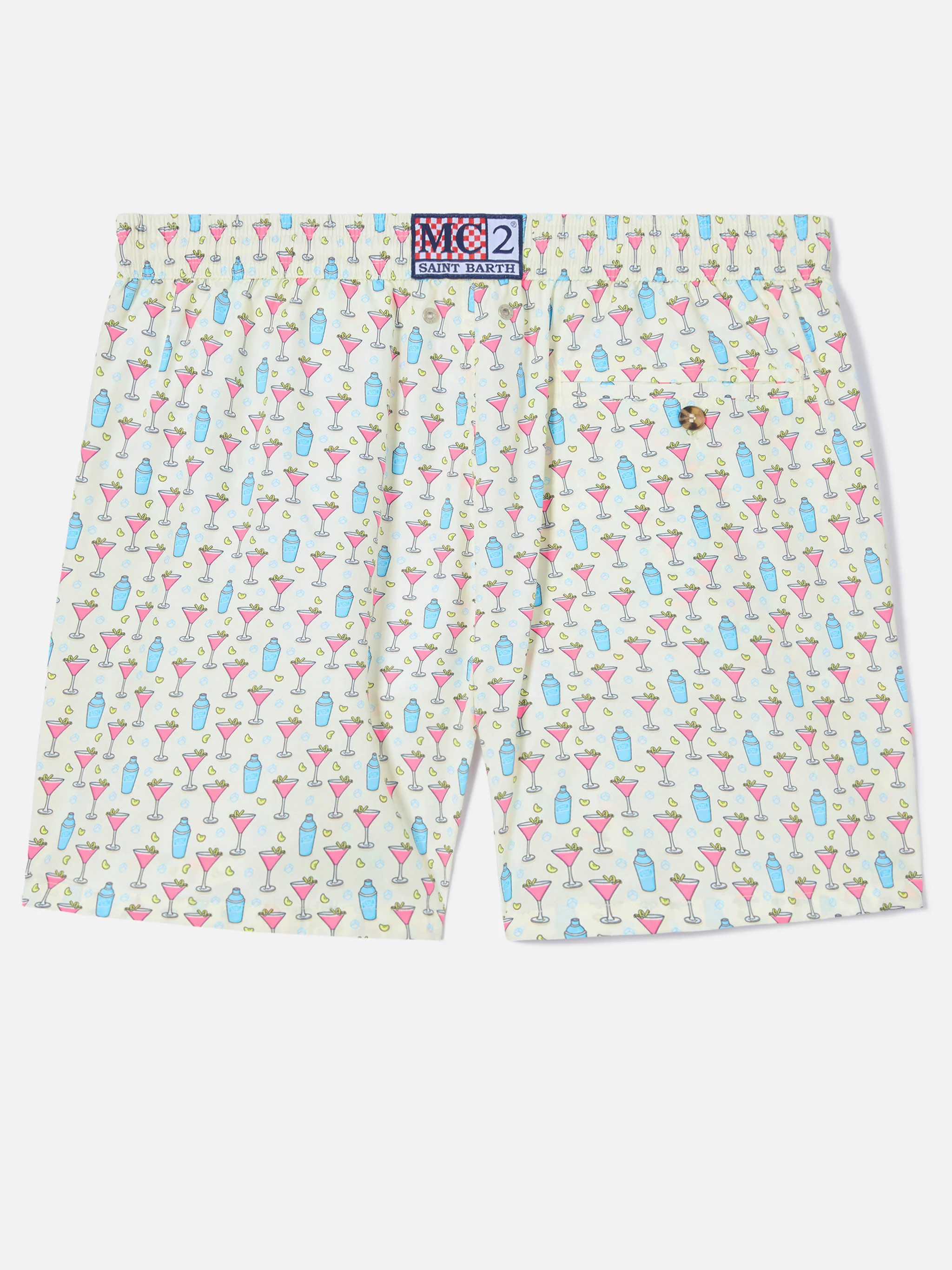 White Lighting Micro swim shorts with cosmo all-over print - Image 2