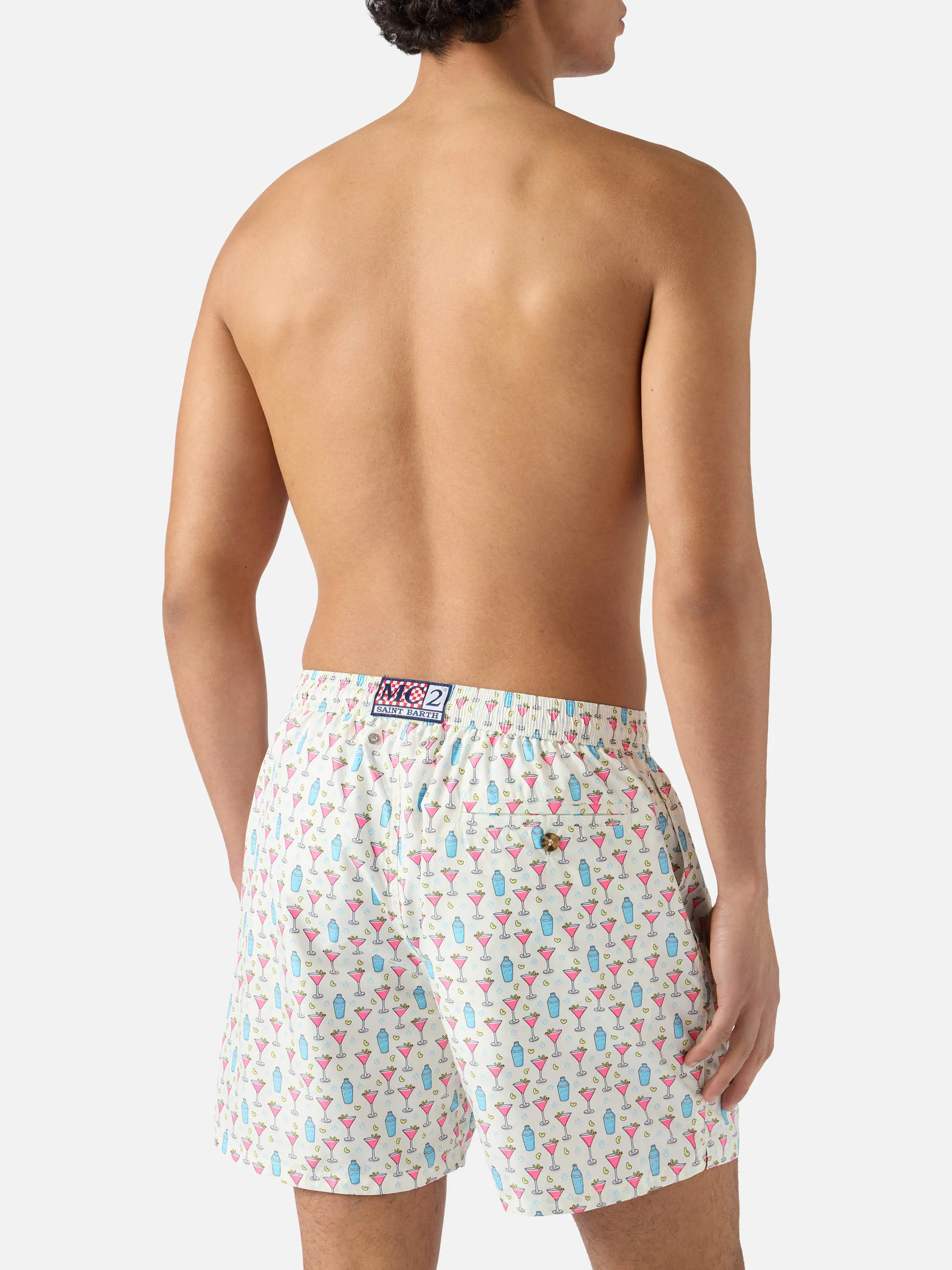 White Lighting Micro swim shorts with cosmo all-over print - Image 5