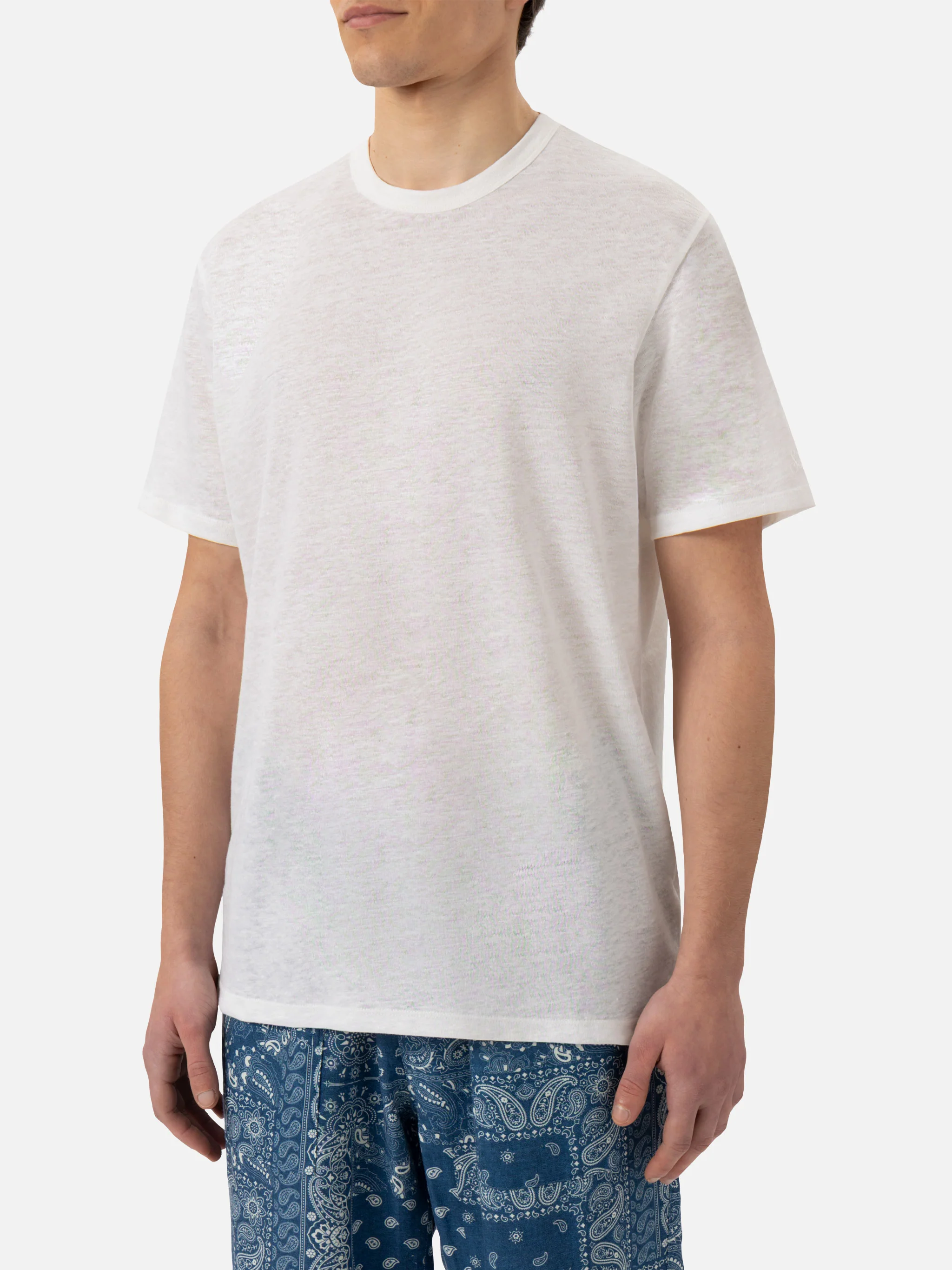 White linen jersey t-shirt Ecstasea - Image 2