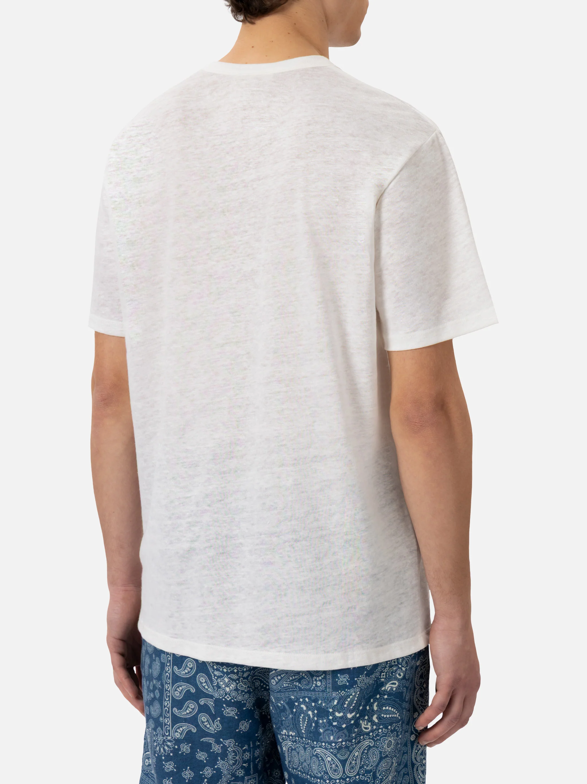 White linen jersey t-shirt Ecstasea - Image 3