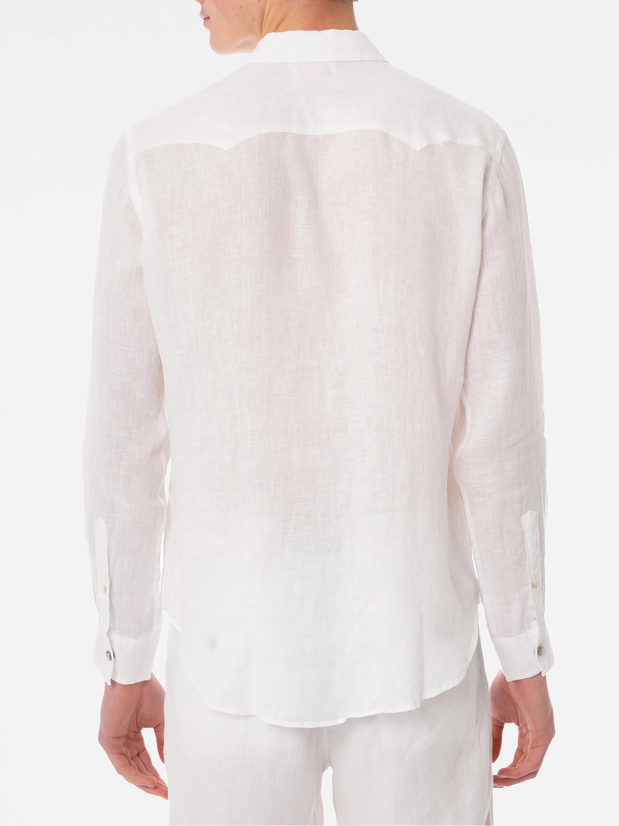 Greg white linen shirt - Image 2