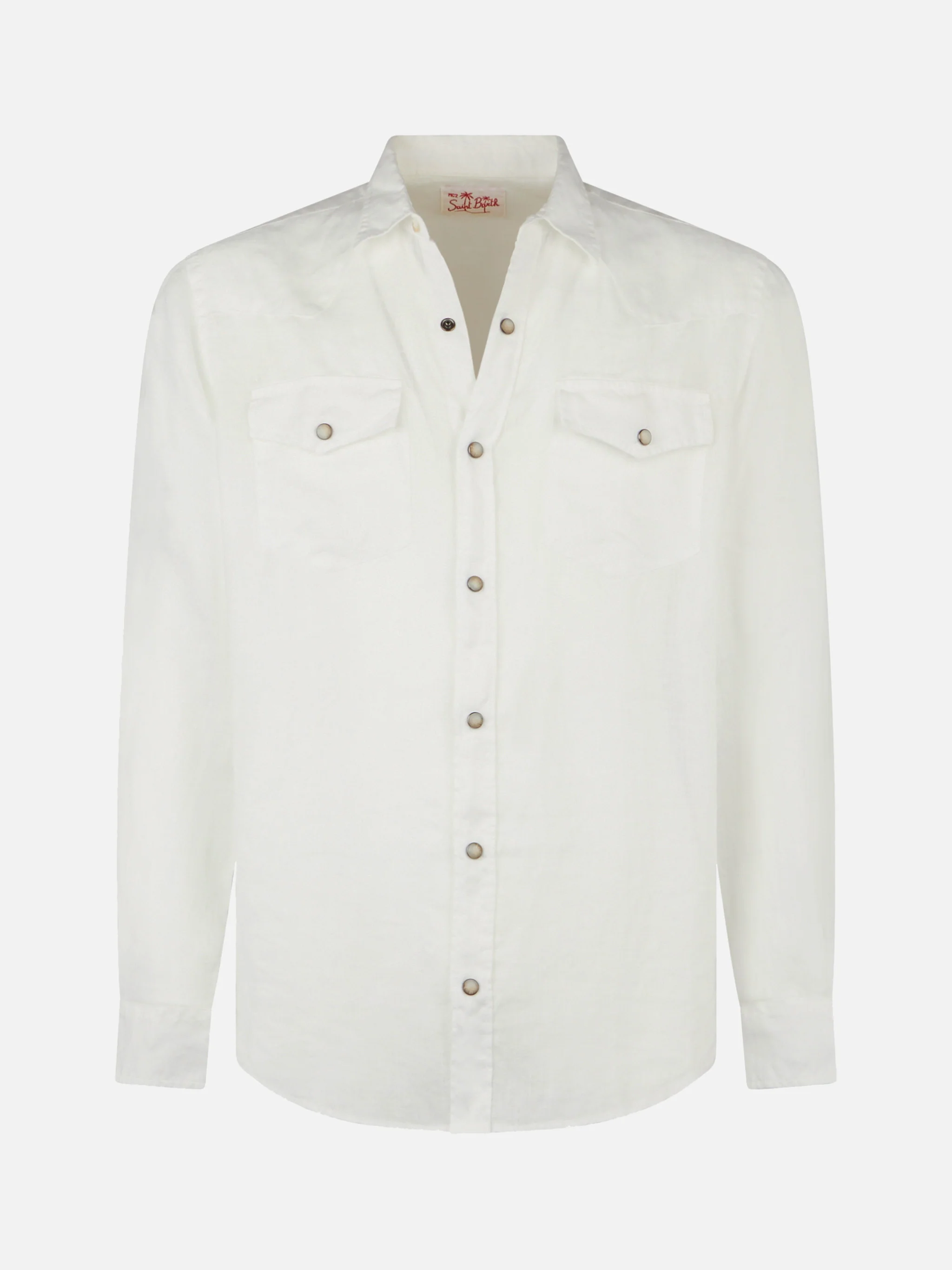 Greg white linen shirt - Image 4