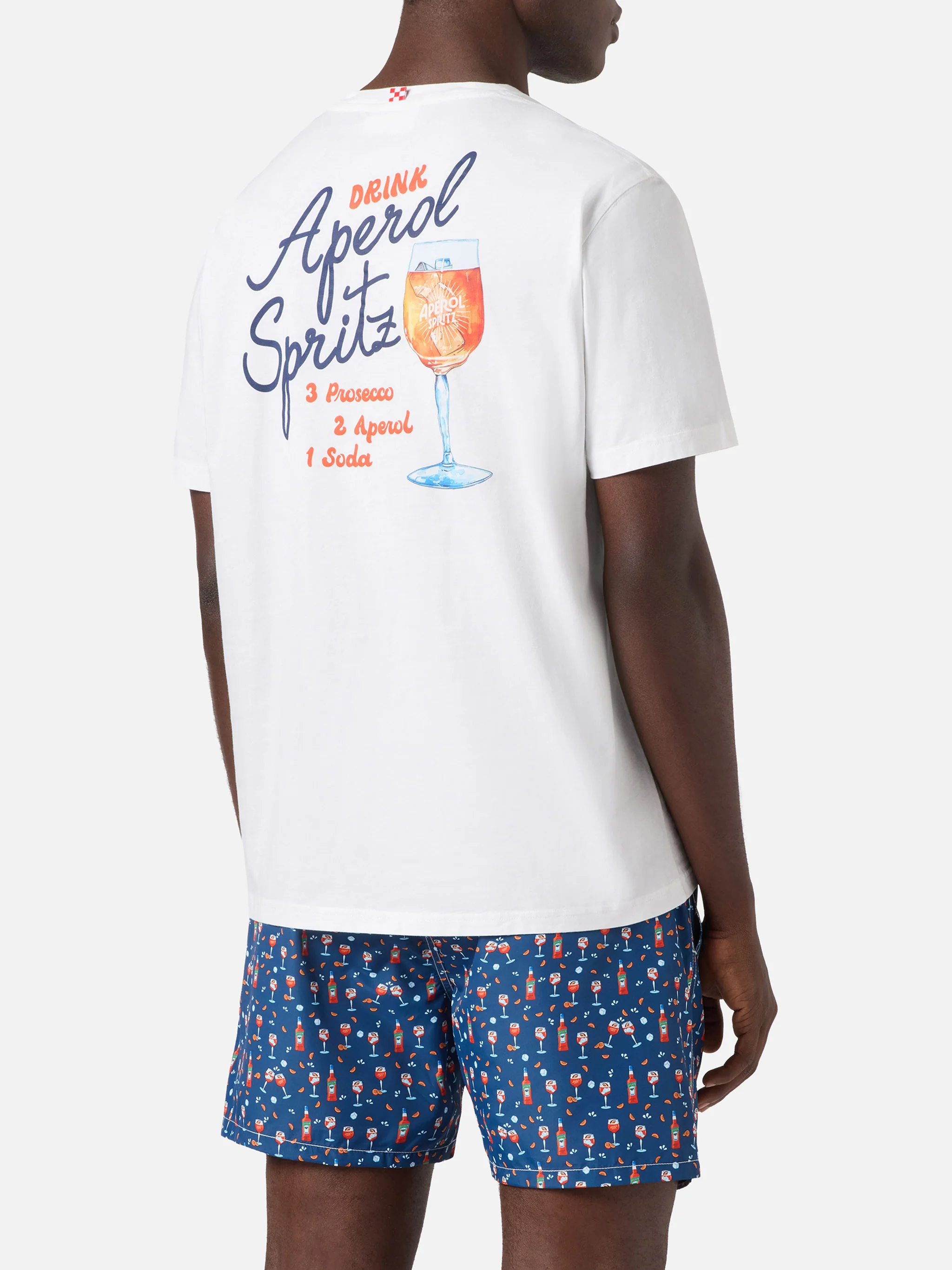 White Portland t-shirt with Aperol Spritz print | Special Edition - Image 4