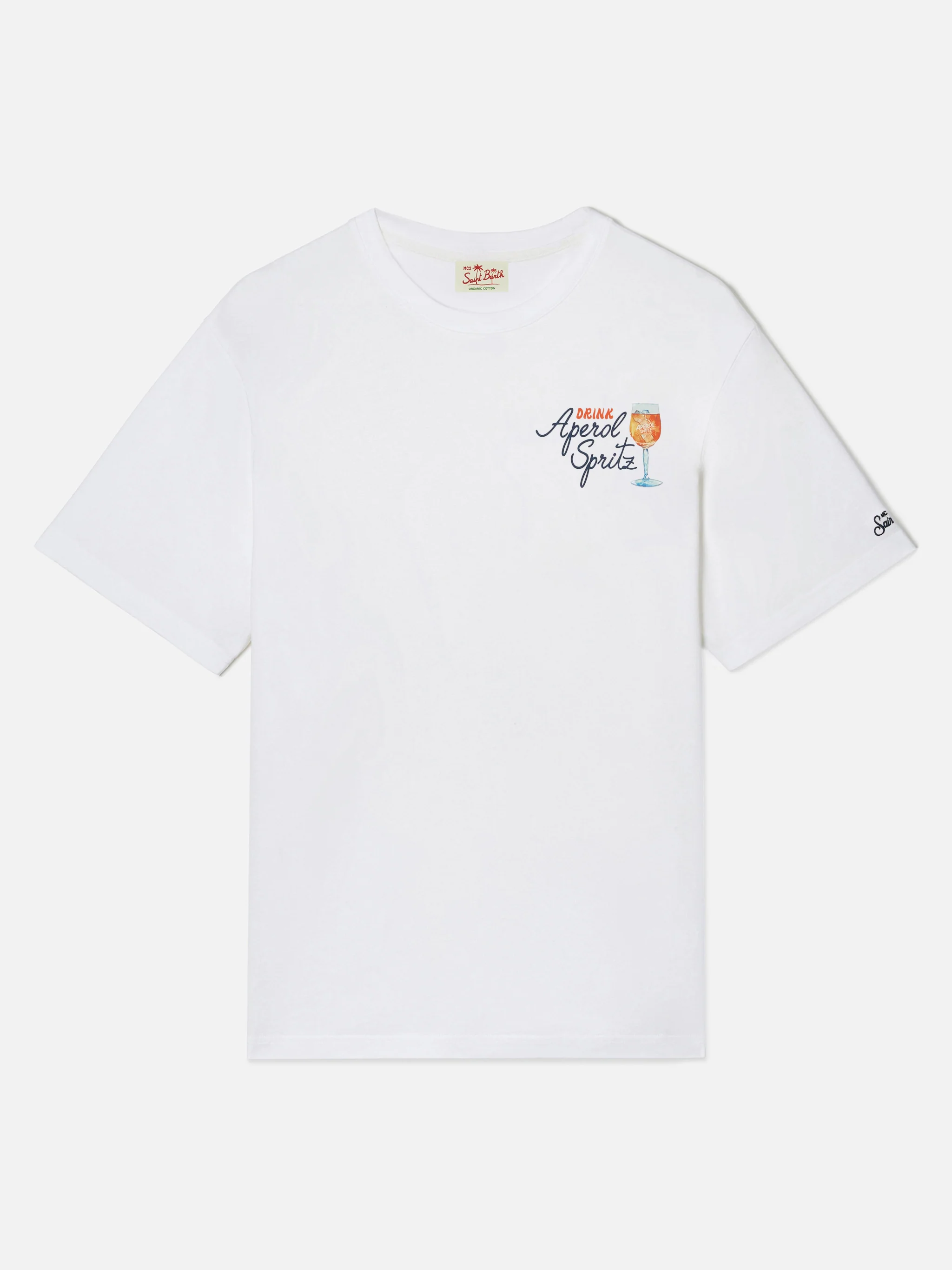 White Portland t-shirt with Aperol Spritz print | Special Edition - Image 5