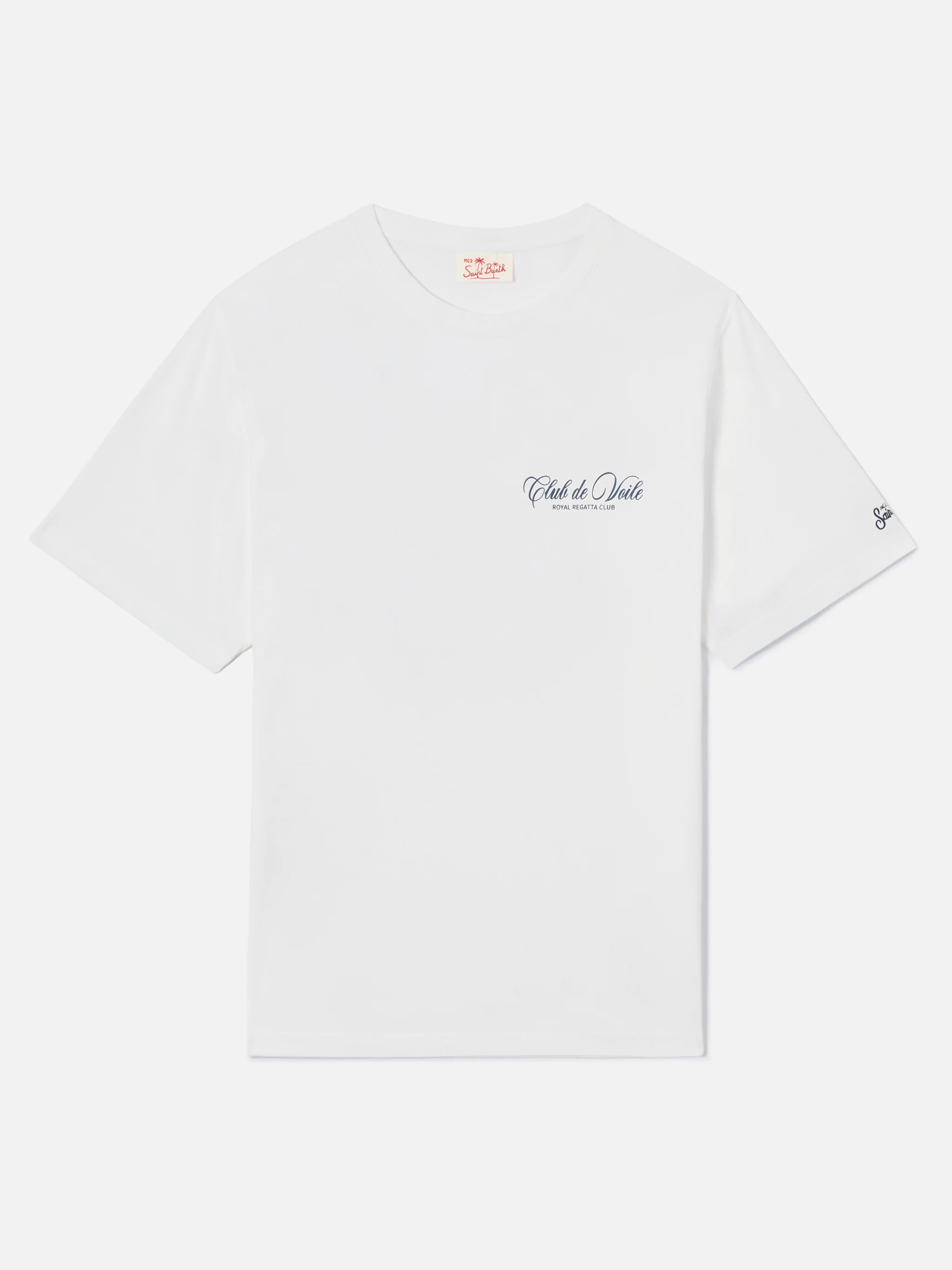 White Portland t-shirt with Club de Voile print - Image 2