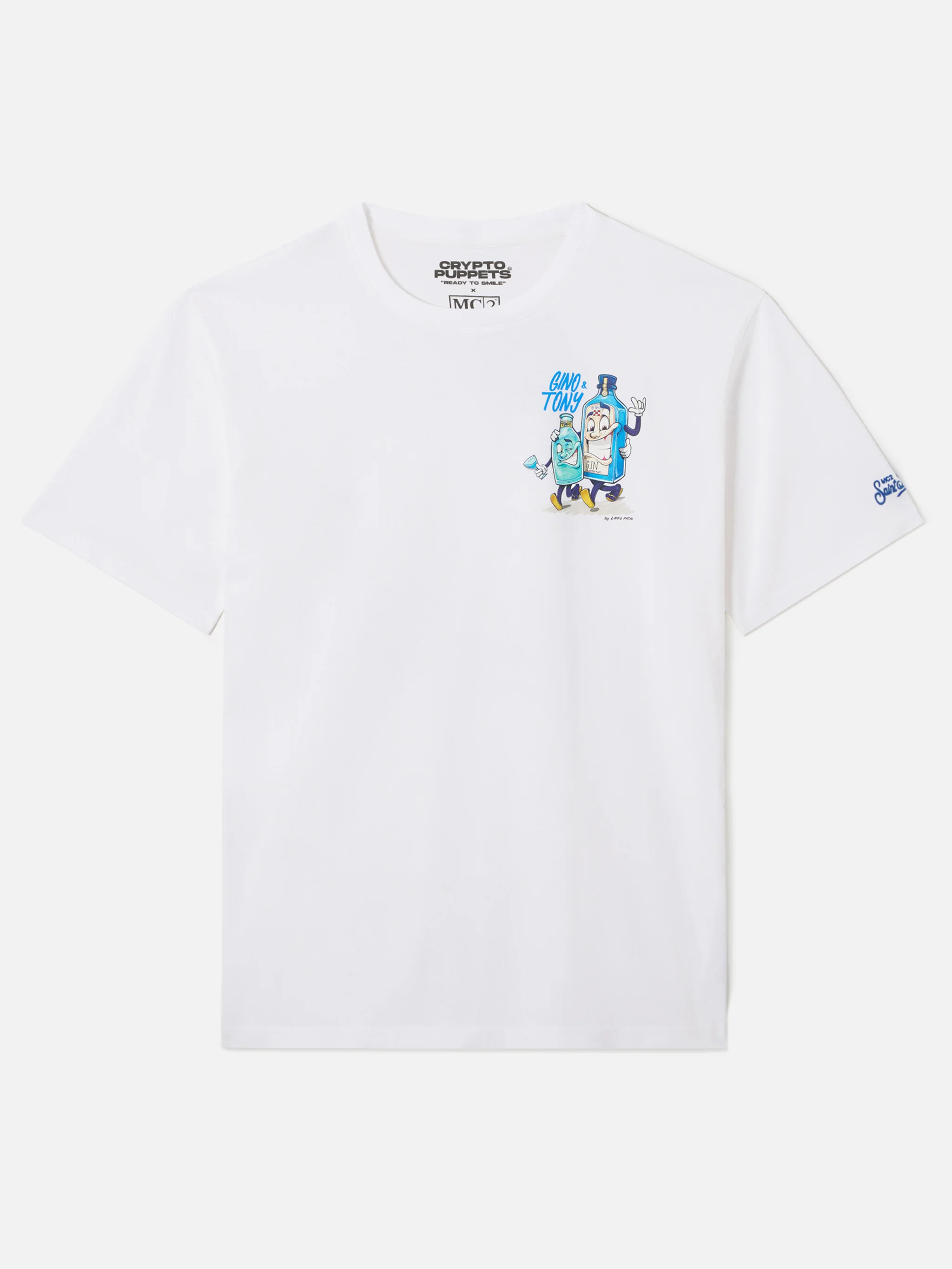 White Portland t-shirt with Gino & Tony illustration | Special Edition - Image 5